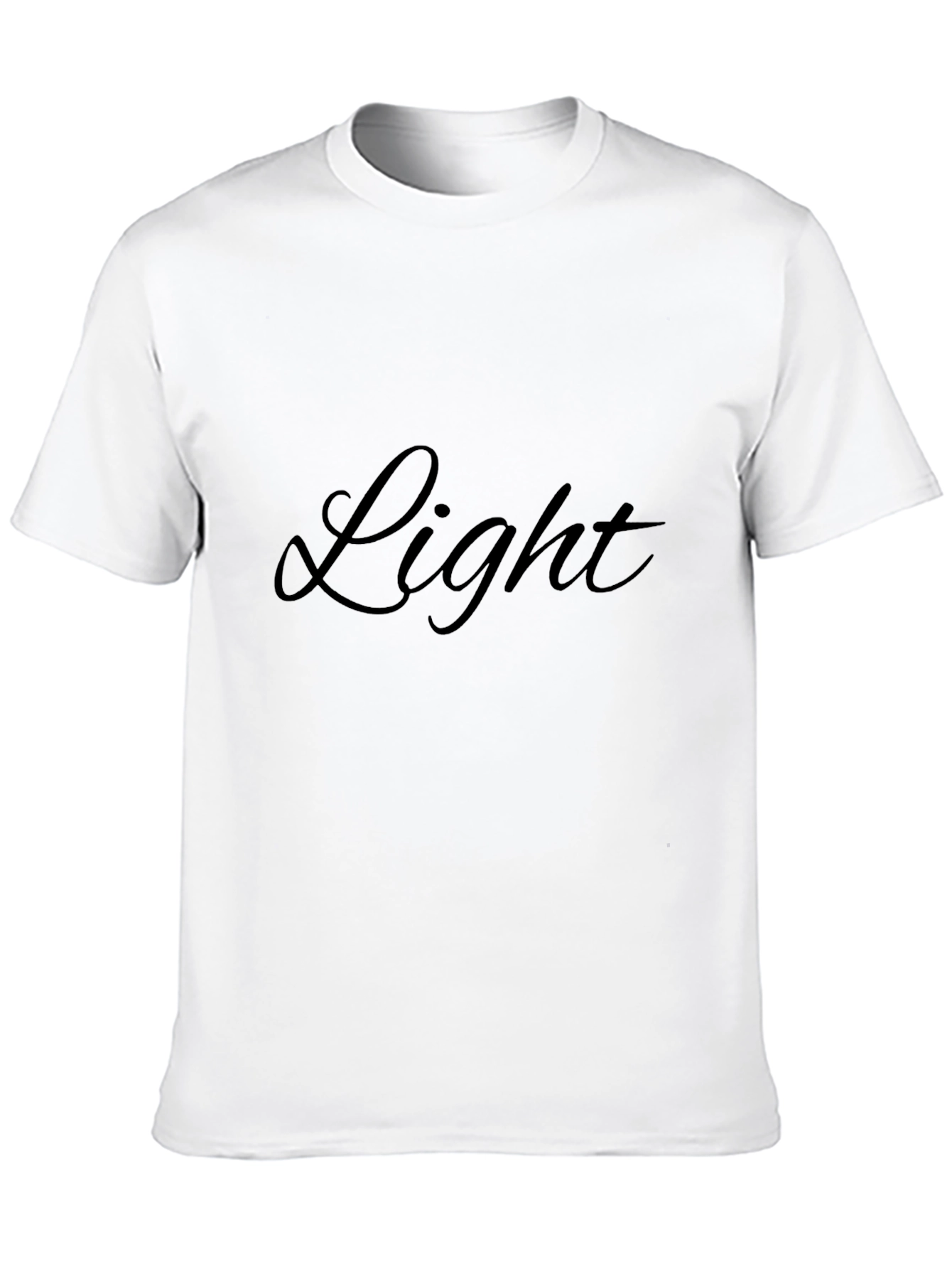 Stylish Light Graphic Black T-Shirt