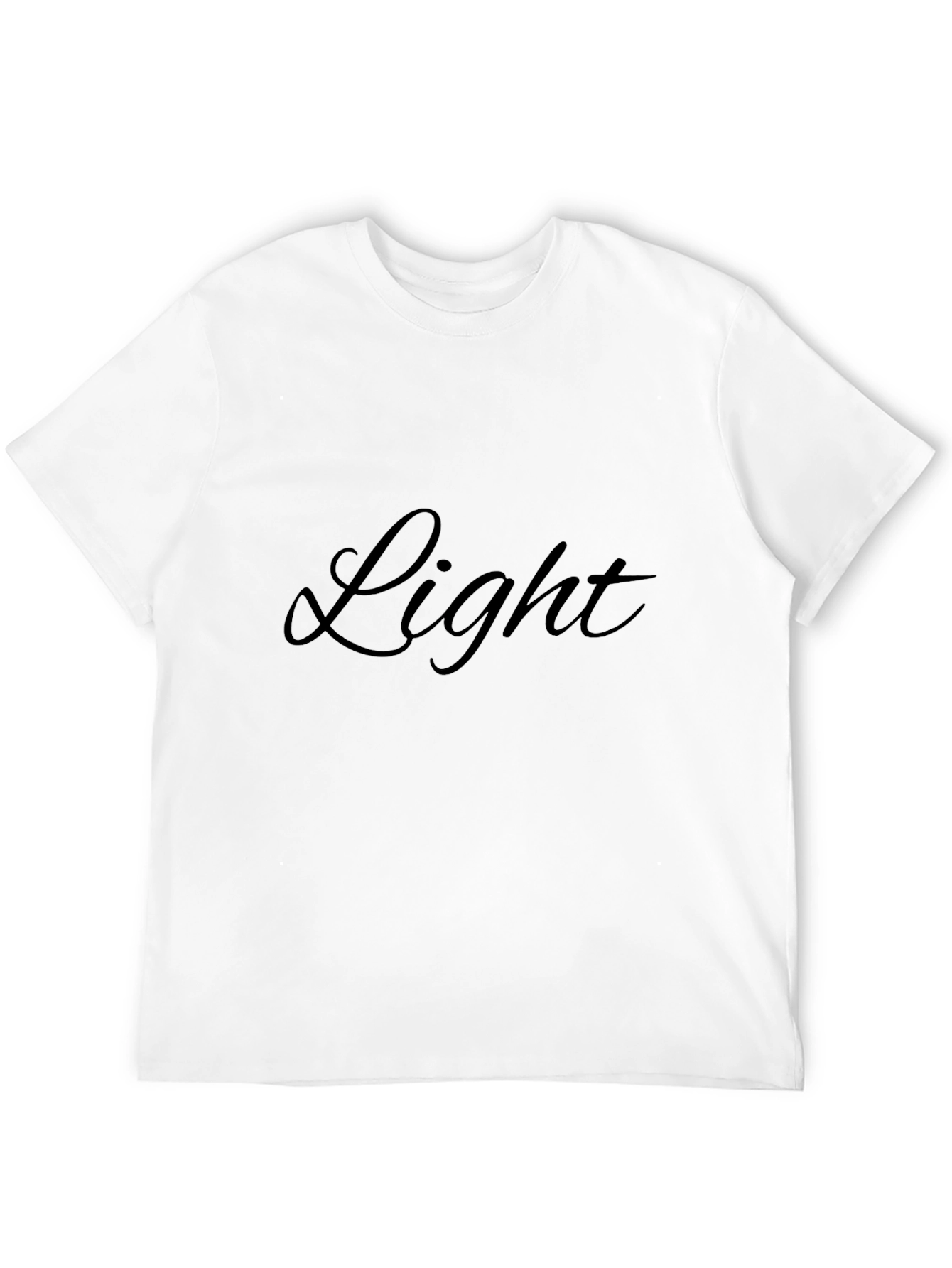 Stylish Light Graphic Black T-Shirt