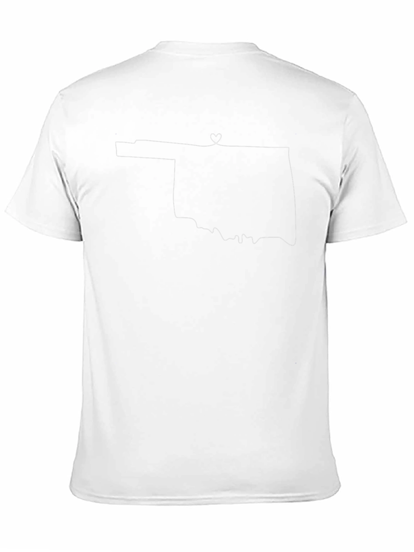 Oklahoma State Outline Heart T-Shirt