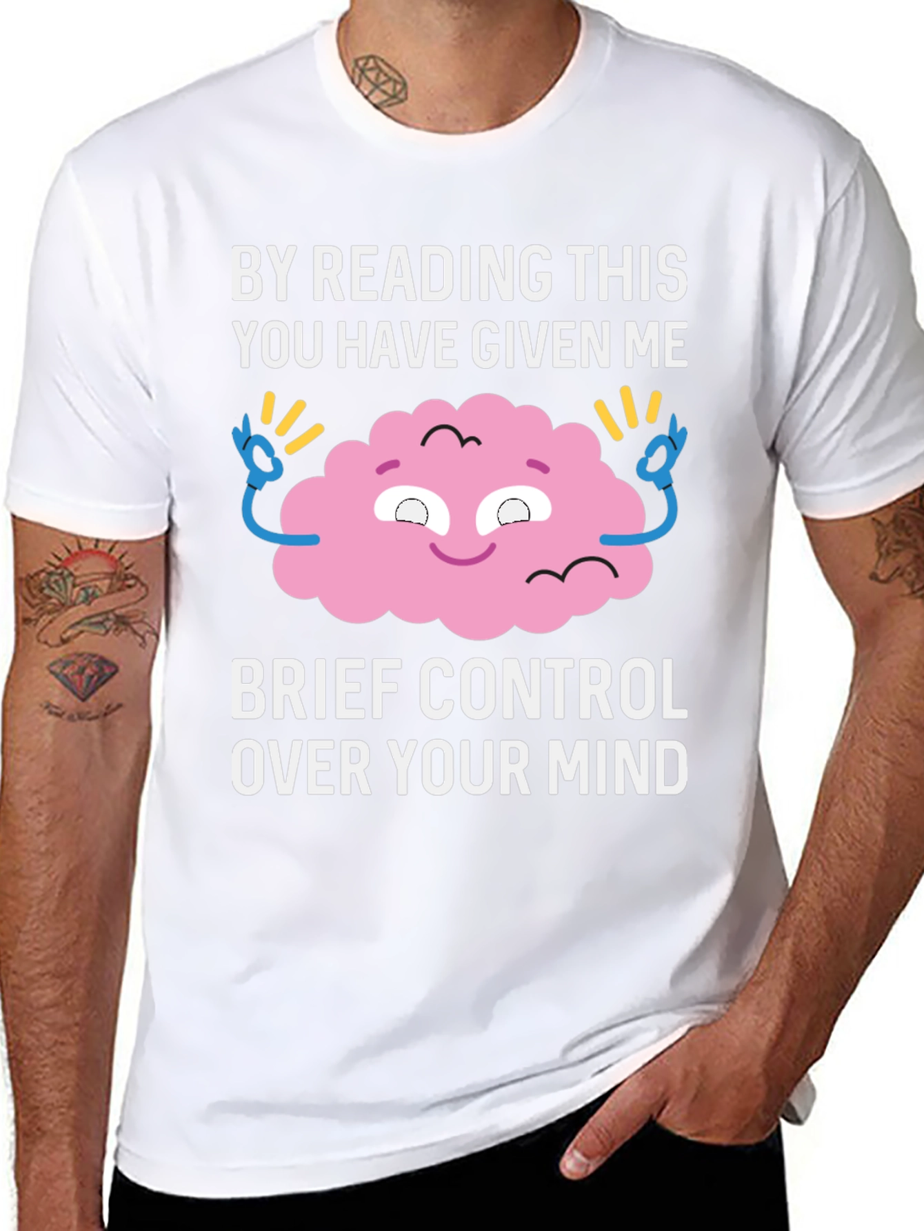 Mind Control T-Shirt: Funny Brain Graphic Tee