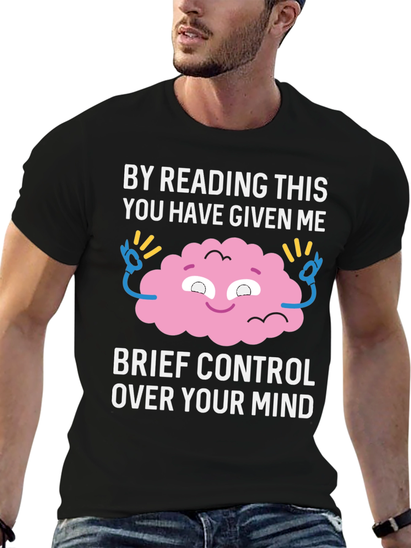 Mind Control T-Shirt: Funny Brain Graphic Tee