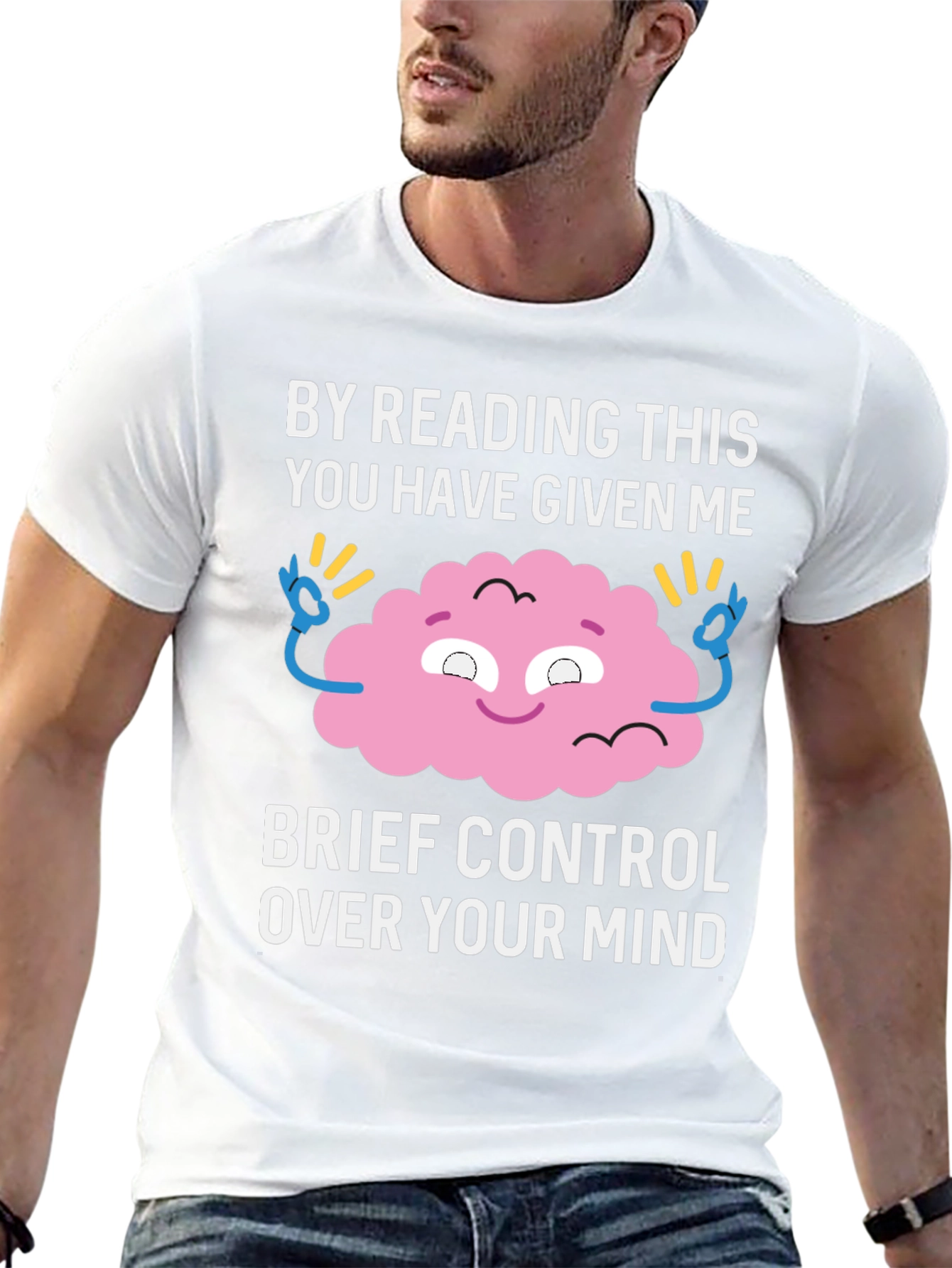 Mind Control T-Shirt: Funny Brain Graphic Tee