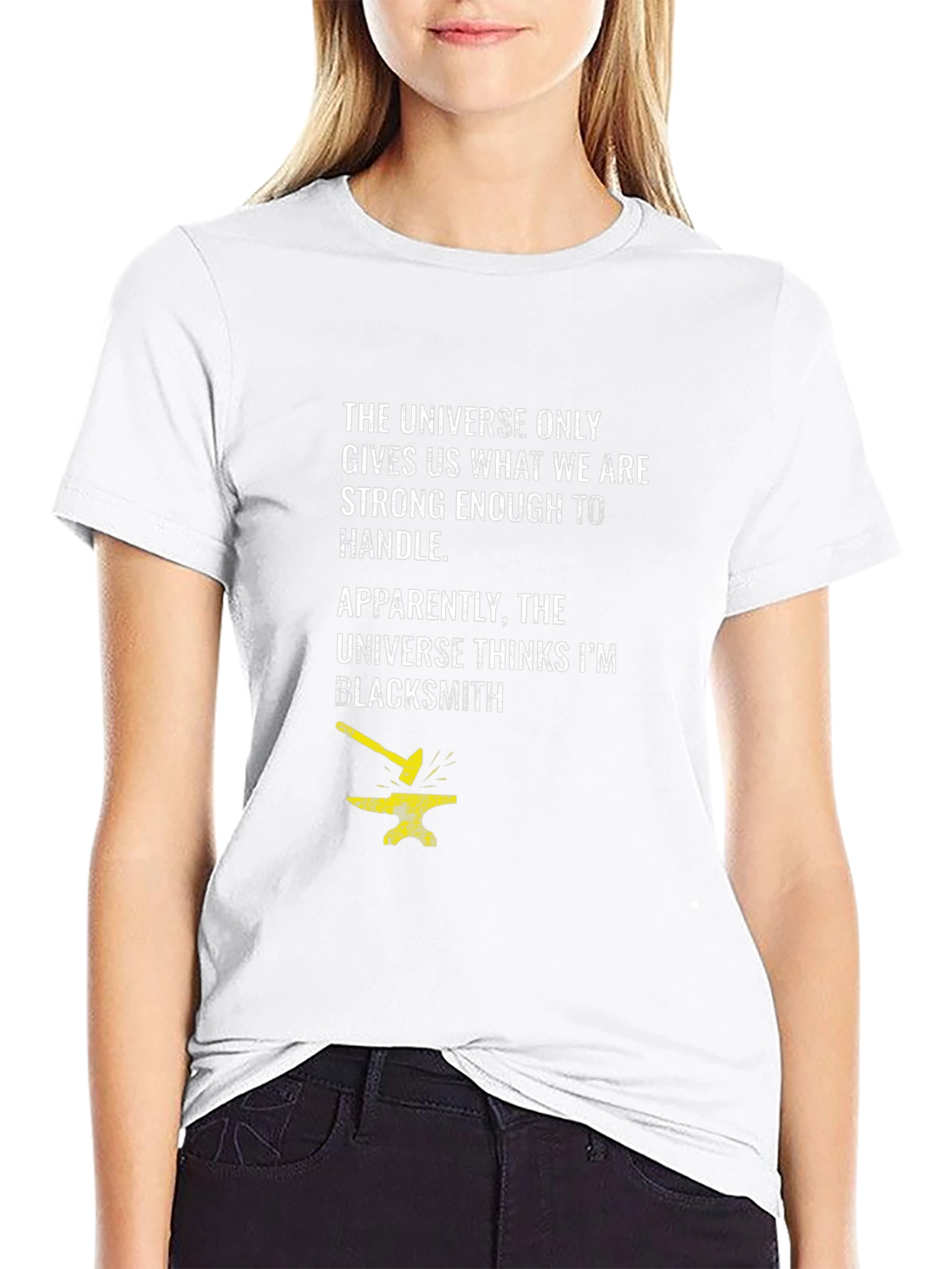 Blacksmith Graphic T-Shirt: Universe Strong Enough to Handle It