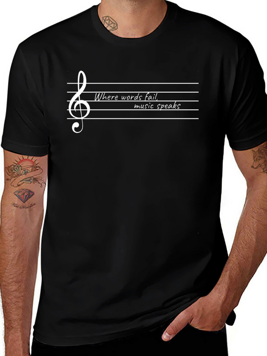 Music Speaks T-Shirt -  Musician Gift