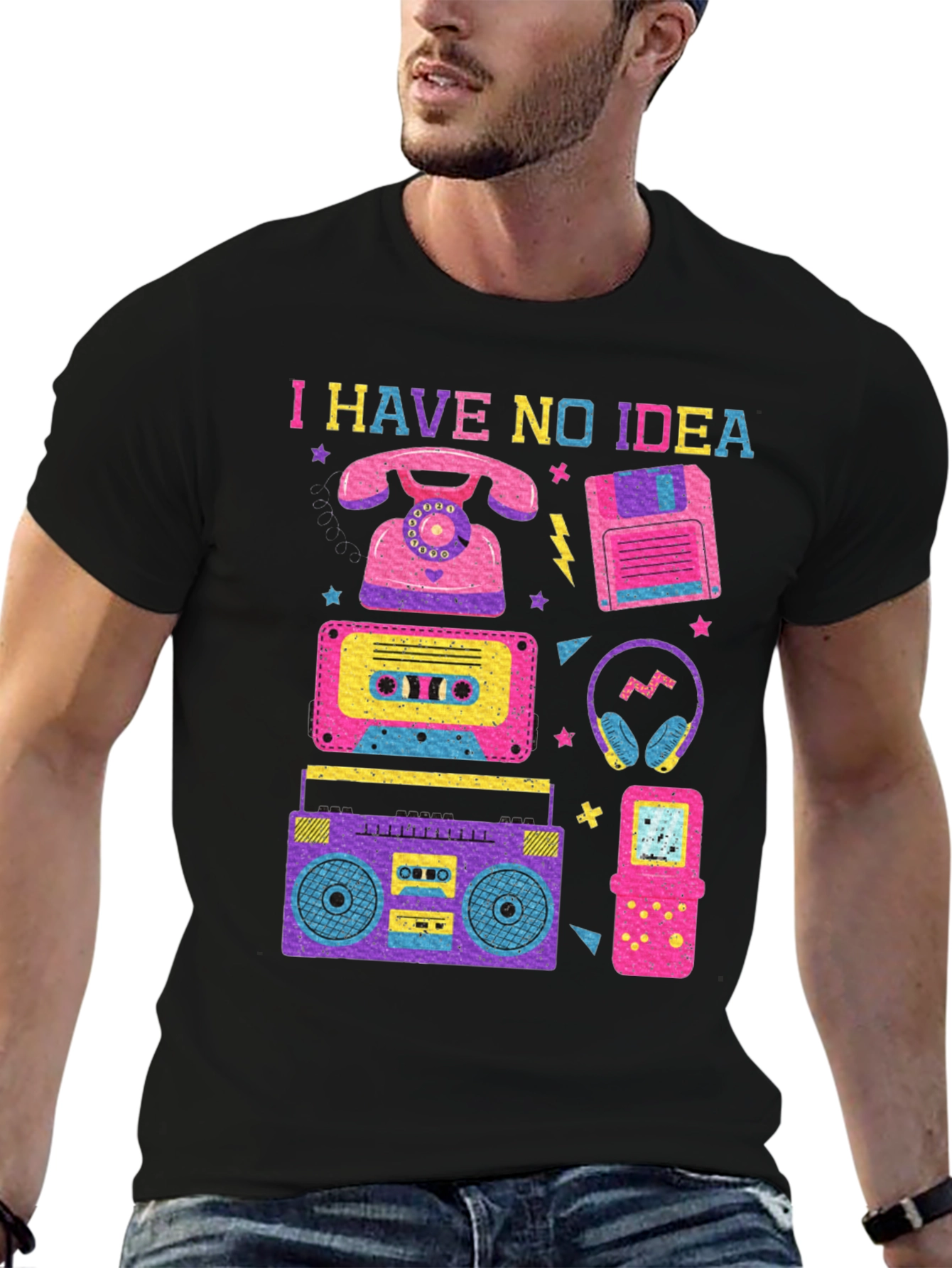 I Have No Idea 80s Retro T-Shirt