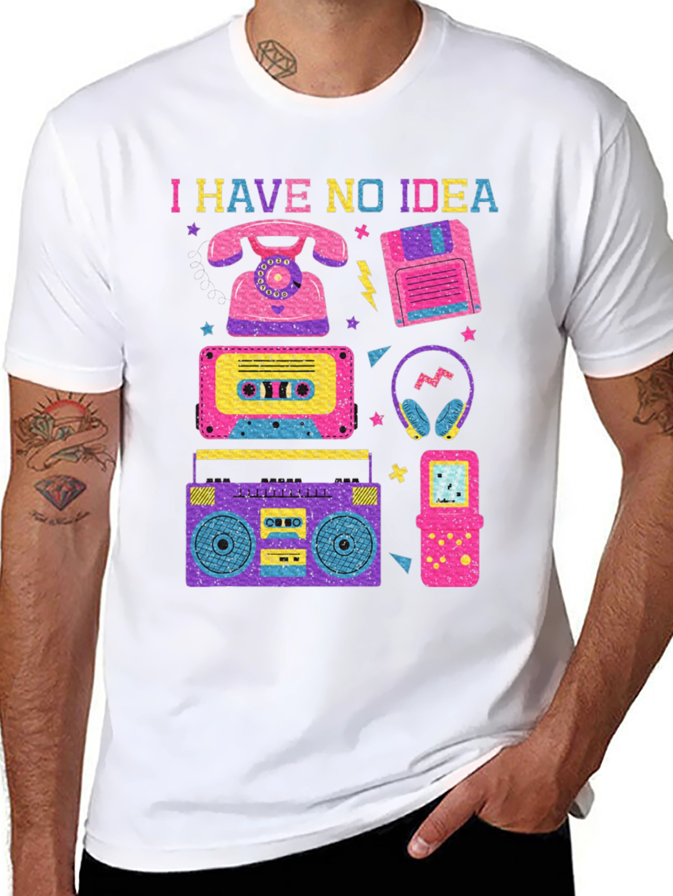 I Have No Idea 80s Retro T-Shirt