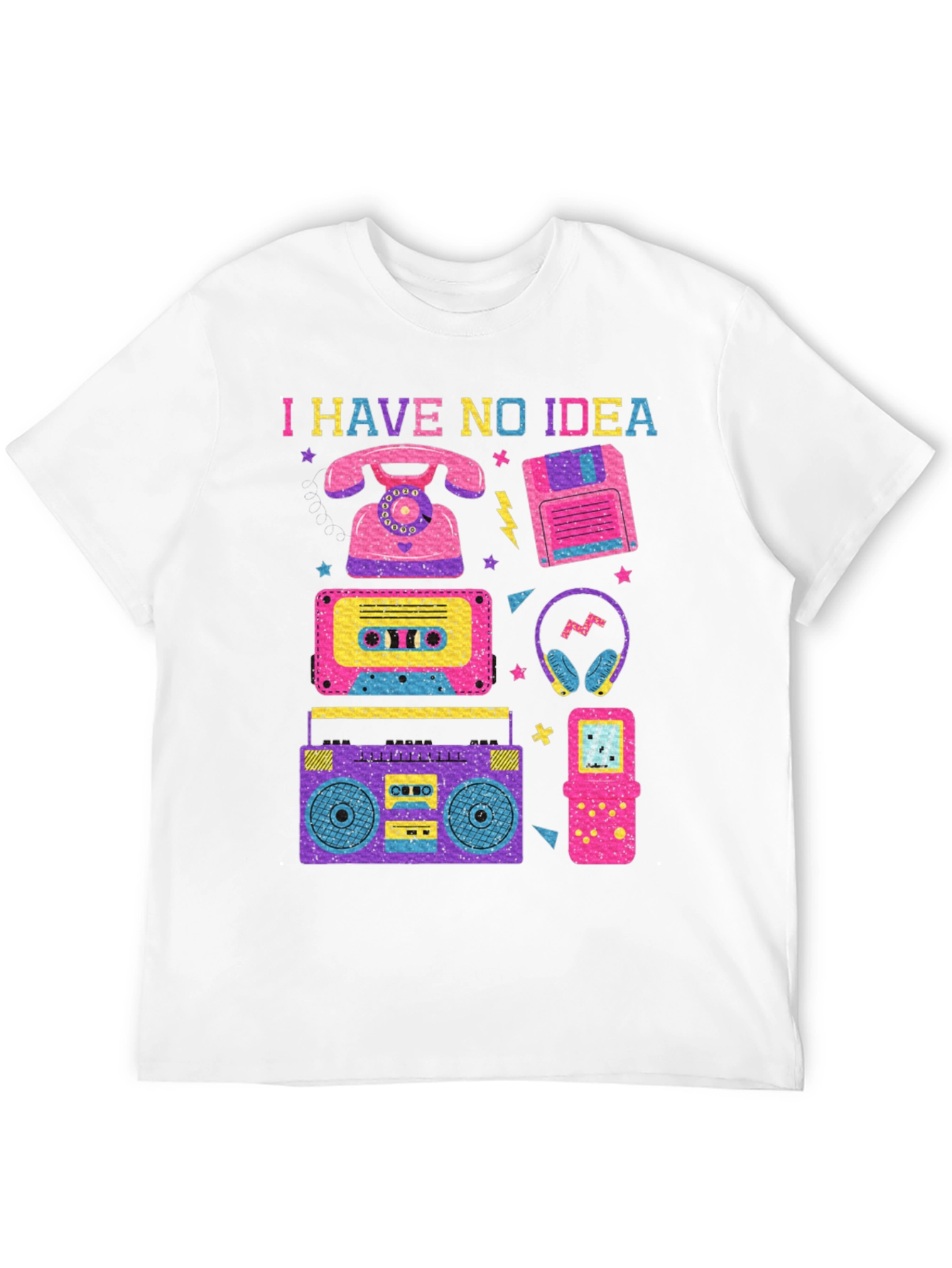 I Have No Idea 80s Retro T-Shirt