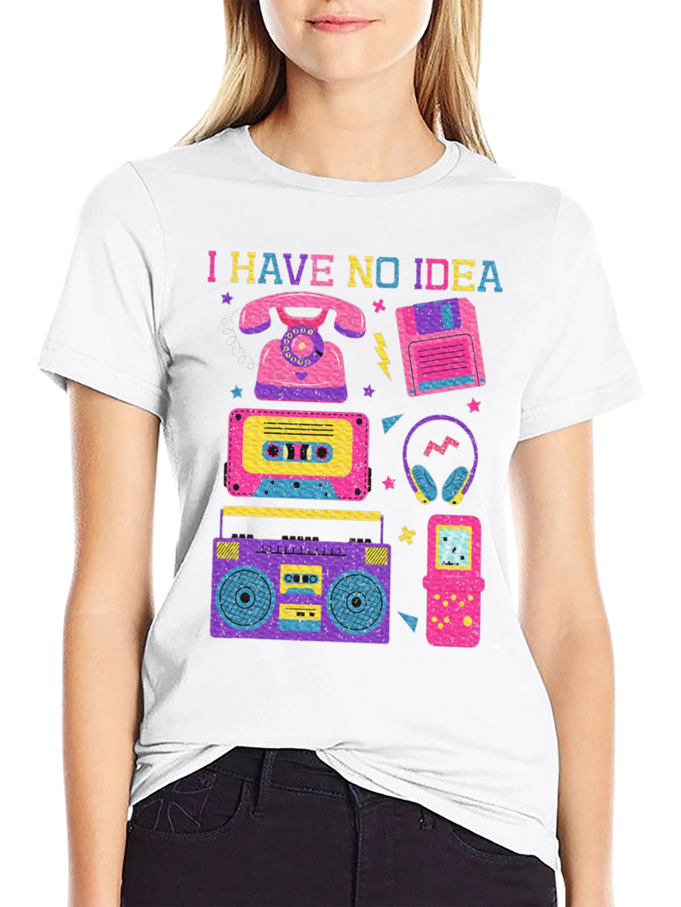 I Have No Idea 80s Retro T-Shirt