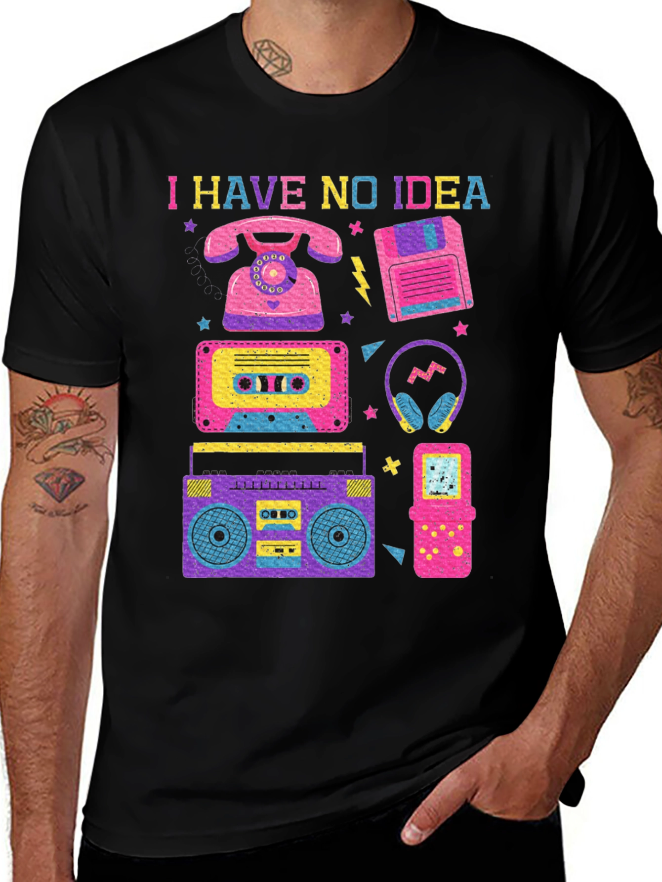 I Have No Idea 80s Retro T-Shirt