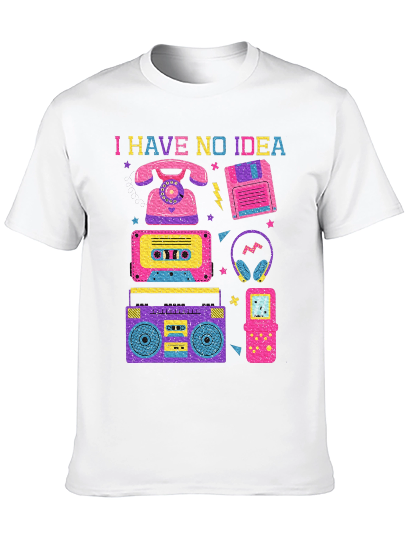 I Have No Idea 80s Retro T-Shirt