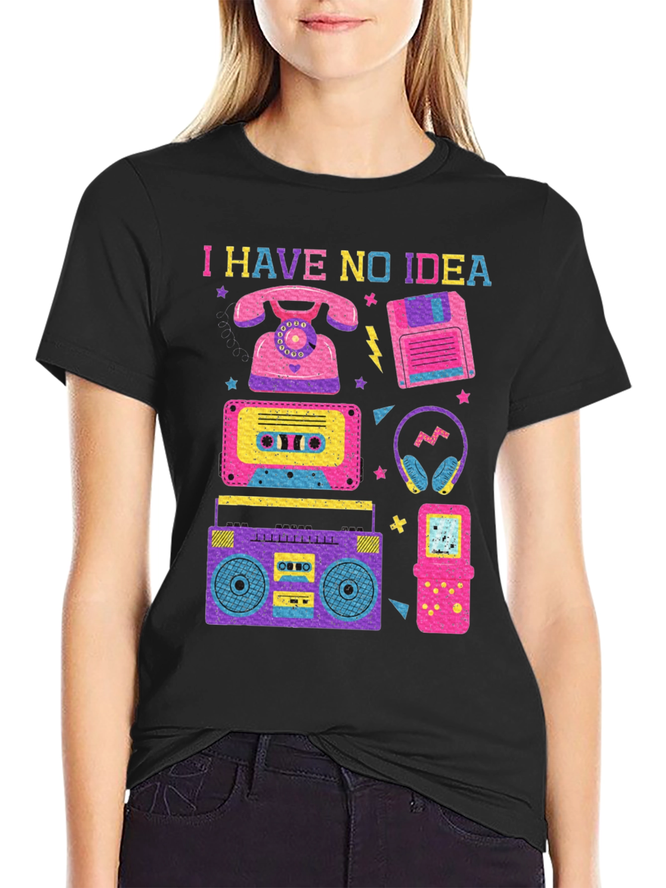 I Have No Idea 80s Retro T-Shirt