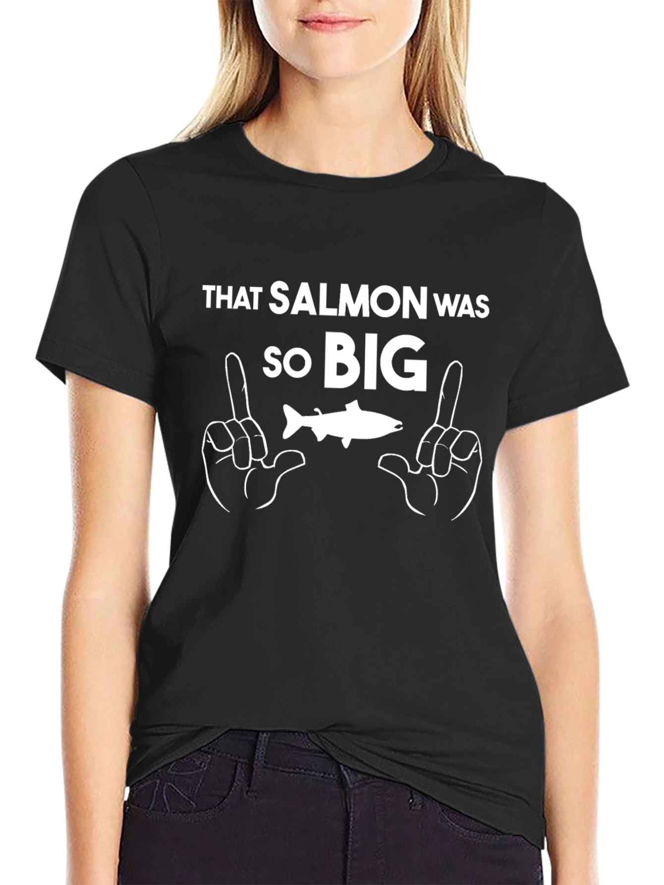 That Salmon Was So Big Funny Graphic Tee