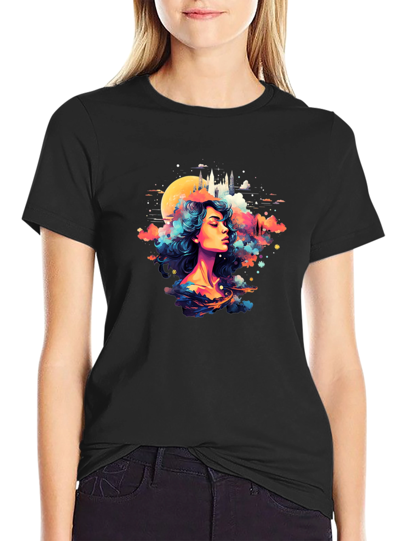 Fantasy Dreamscape Graphic T-Shirt
