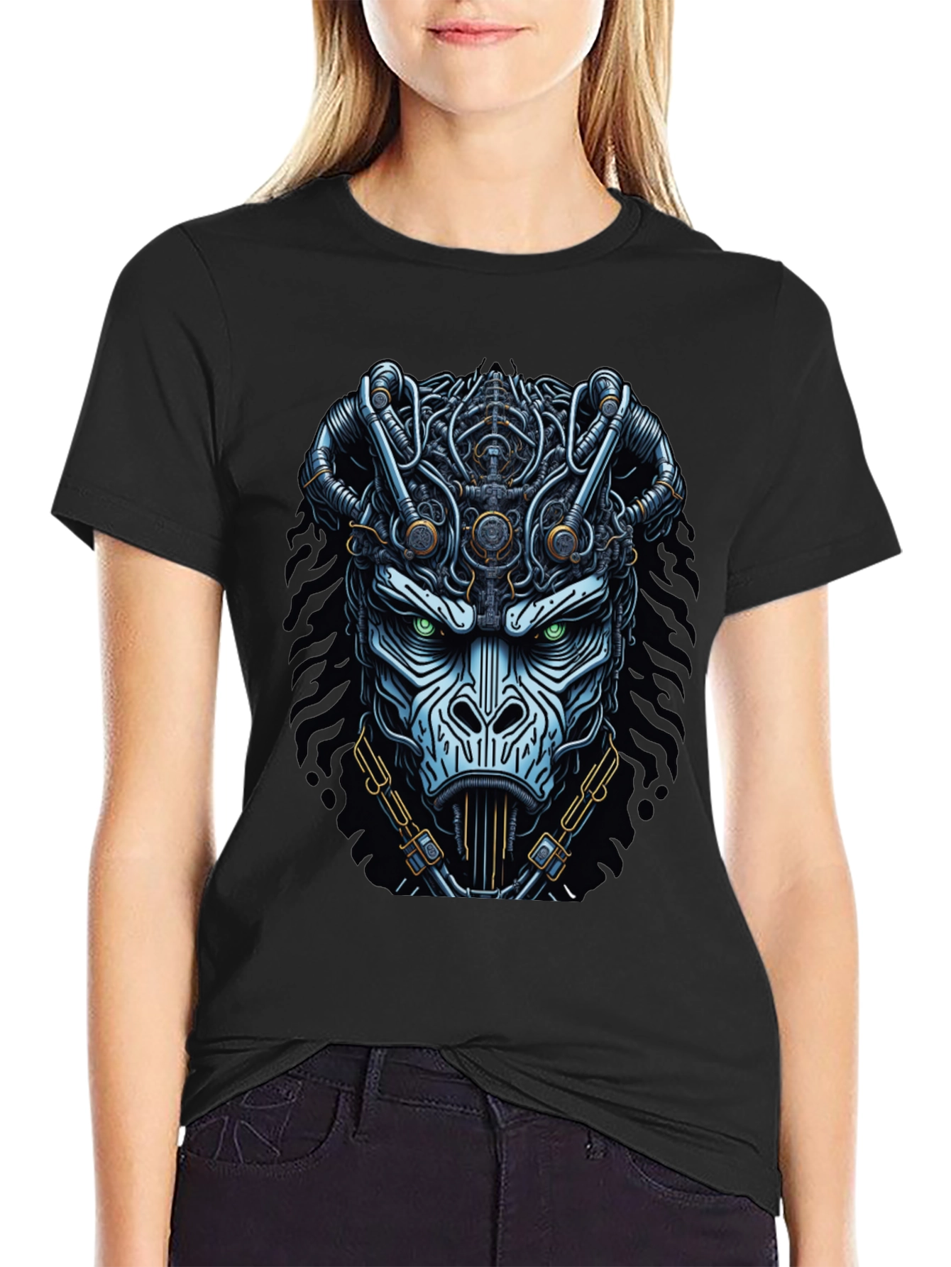 Steampunk Gorilla Graphic Tee - Unique Design