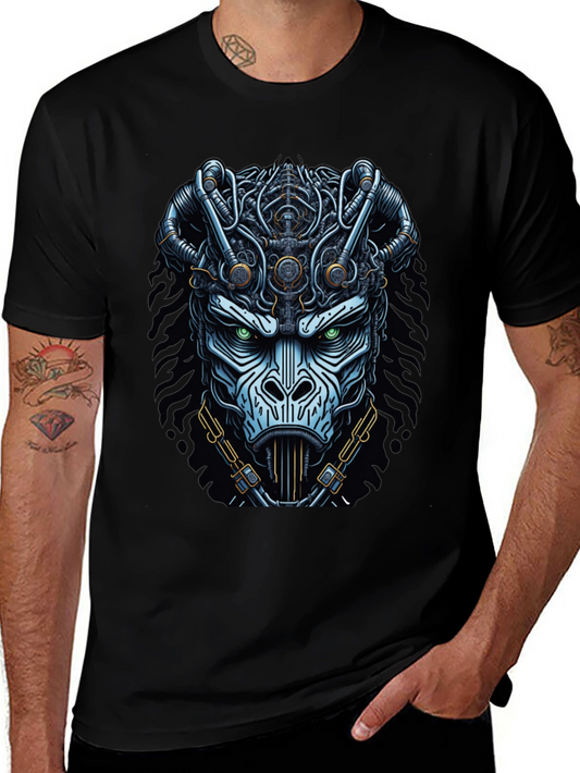 Steampunk Gorilla Graphic Tee - Unique Design