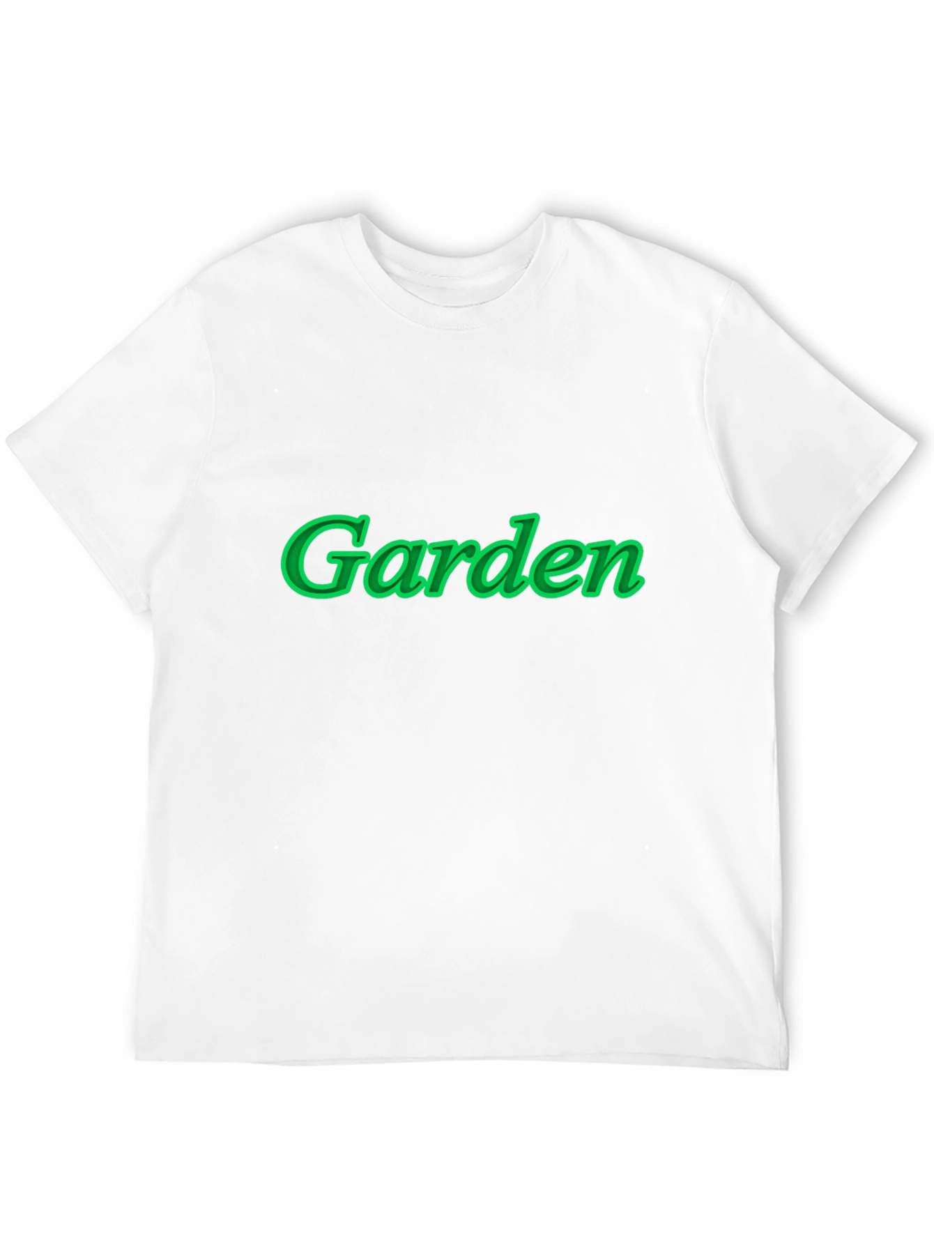 Garden Green Graphic Black T-Shirt