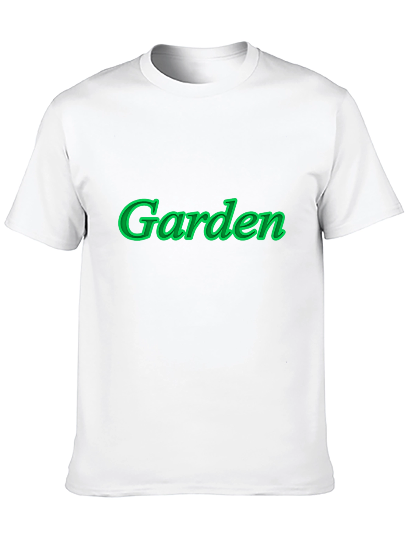 Garden Green Graphic Black T-Shirt