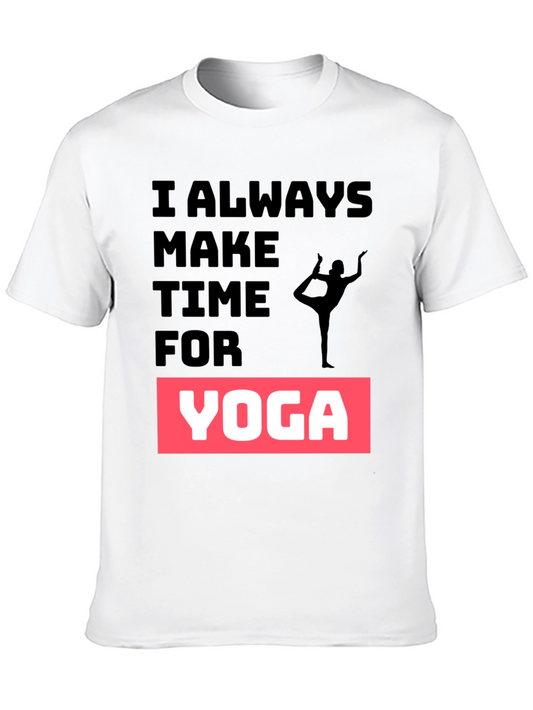 Yoga Time Black Graphic Tee