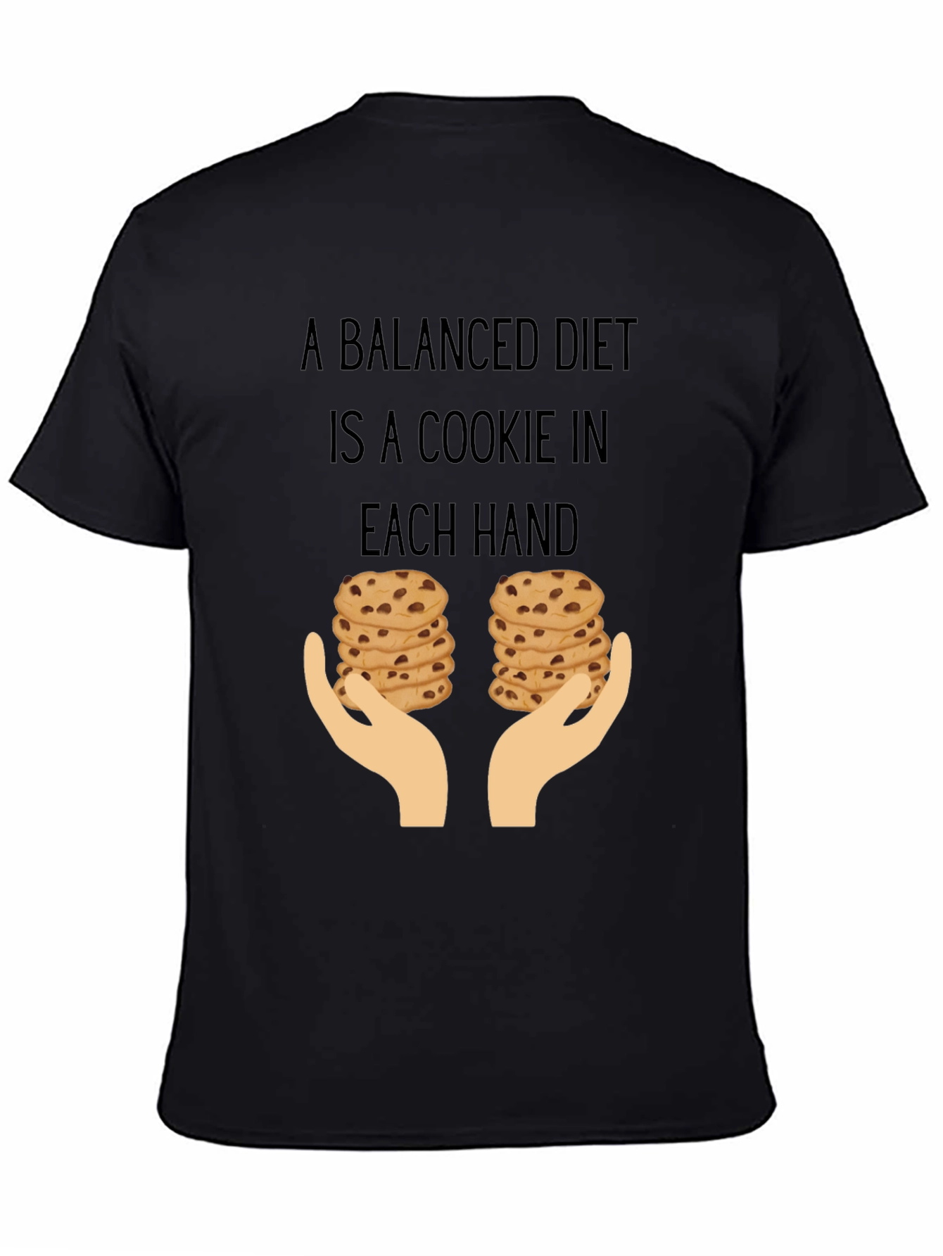 Funny Balanced Diet Cookie Lover T-Shirt
