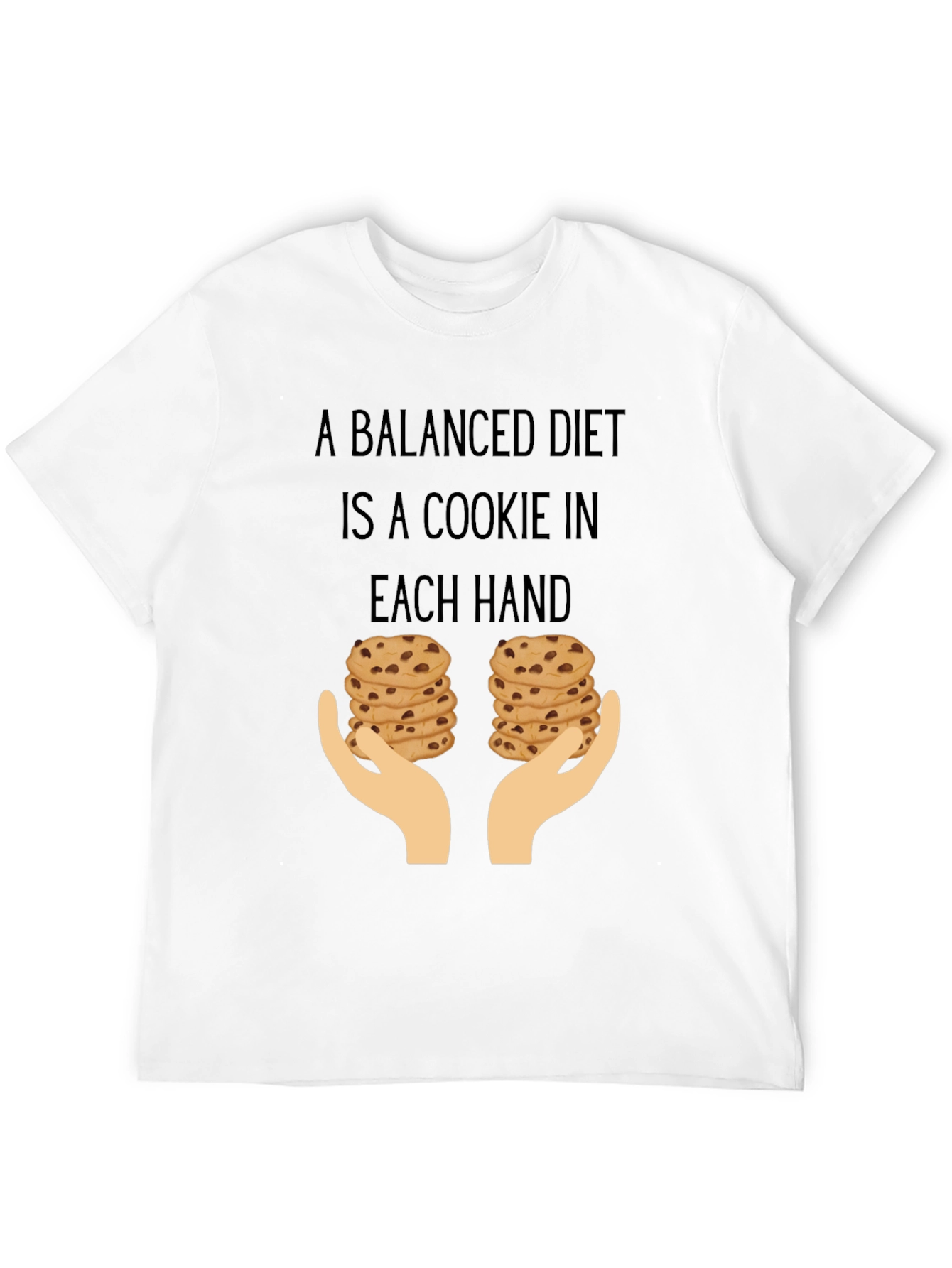 Funny Balanced Diet Cookie Lover T-Shirt