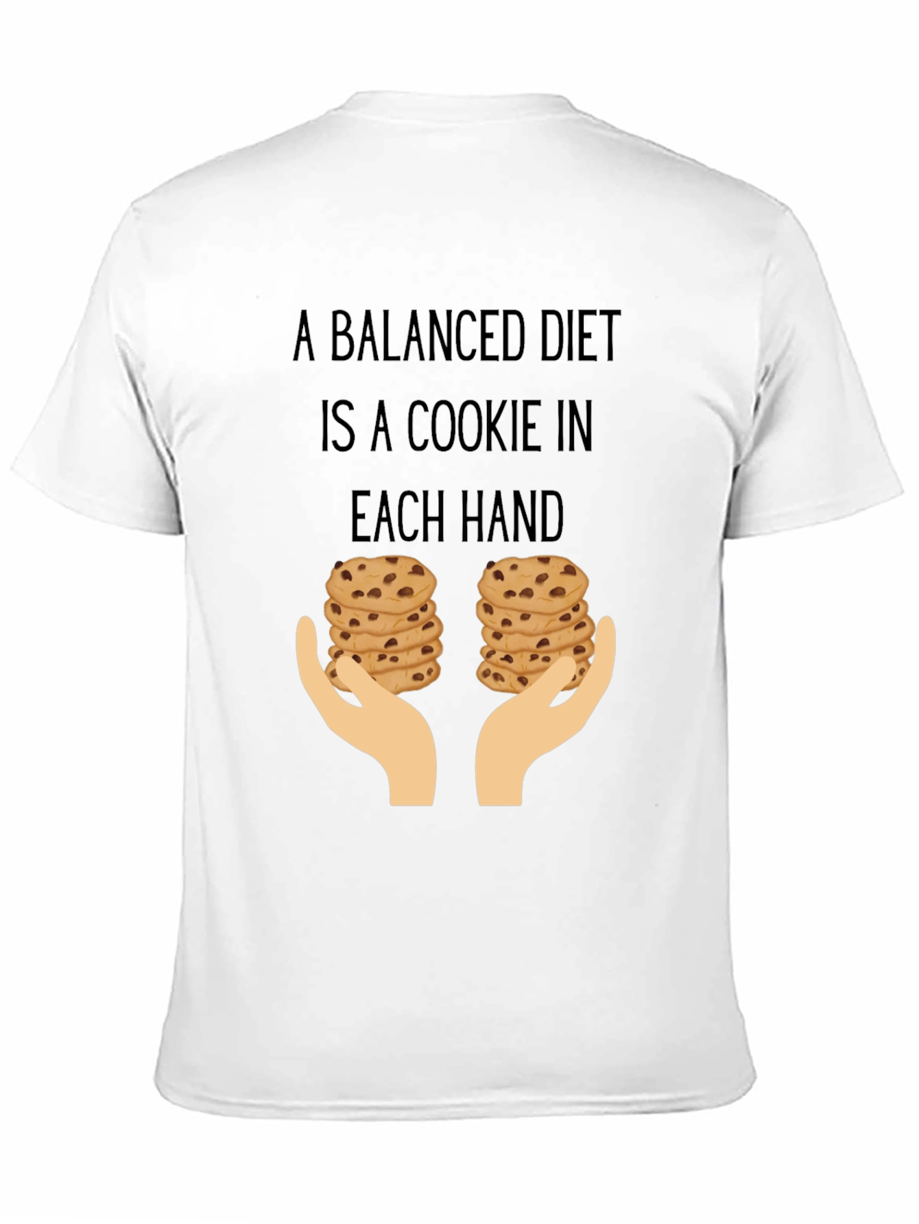 Funny Balanced Diet Cookie Lover T-Shirt