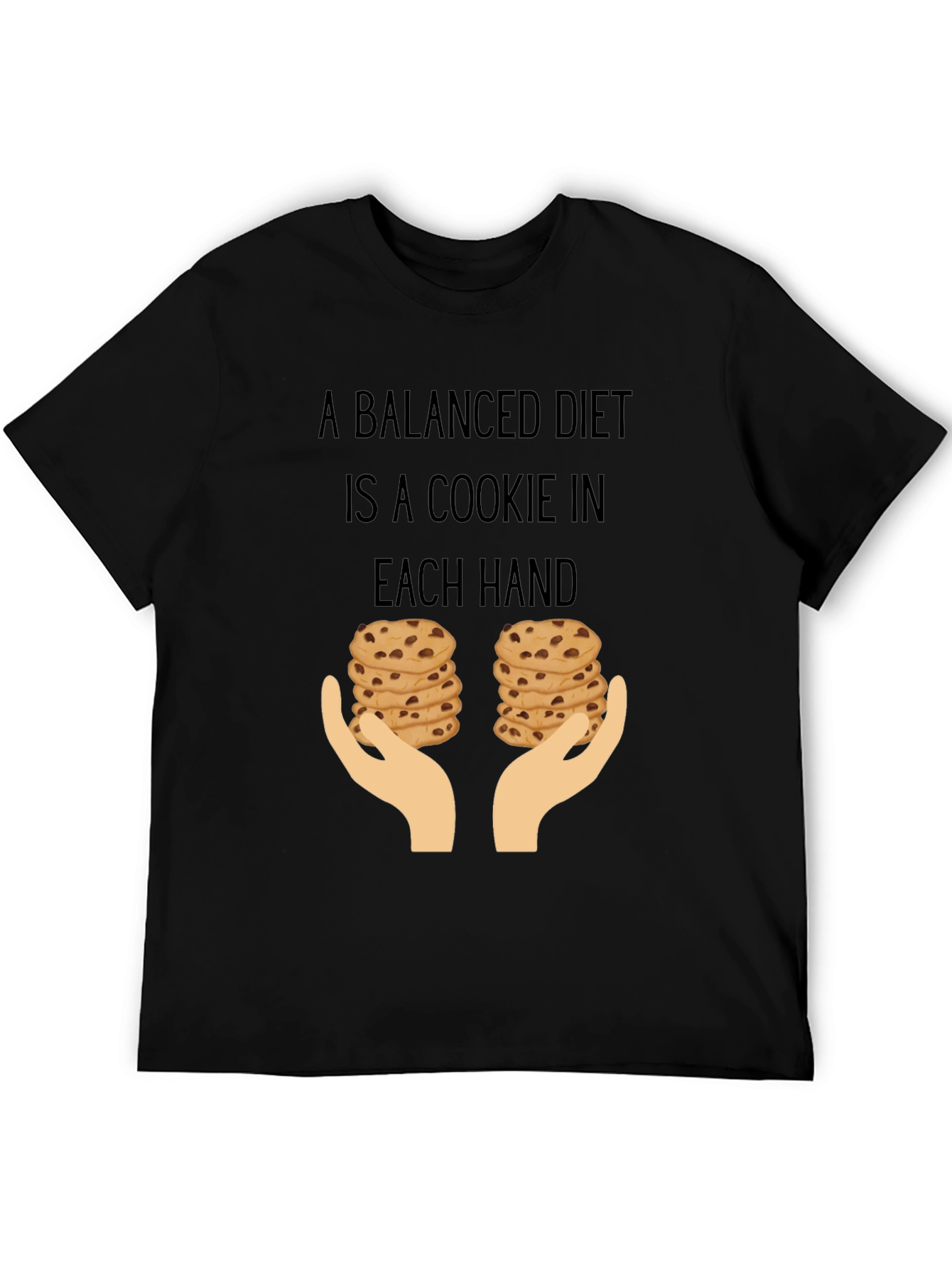 Funny Balanced Diet Cookie Lover T-Shirt