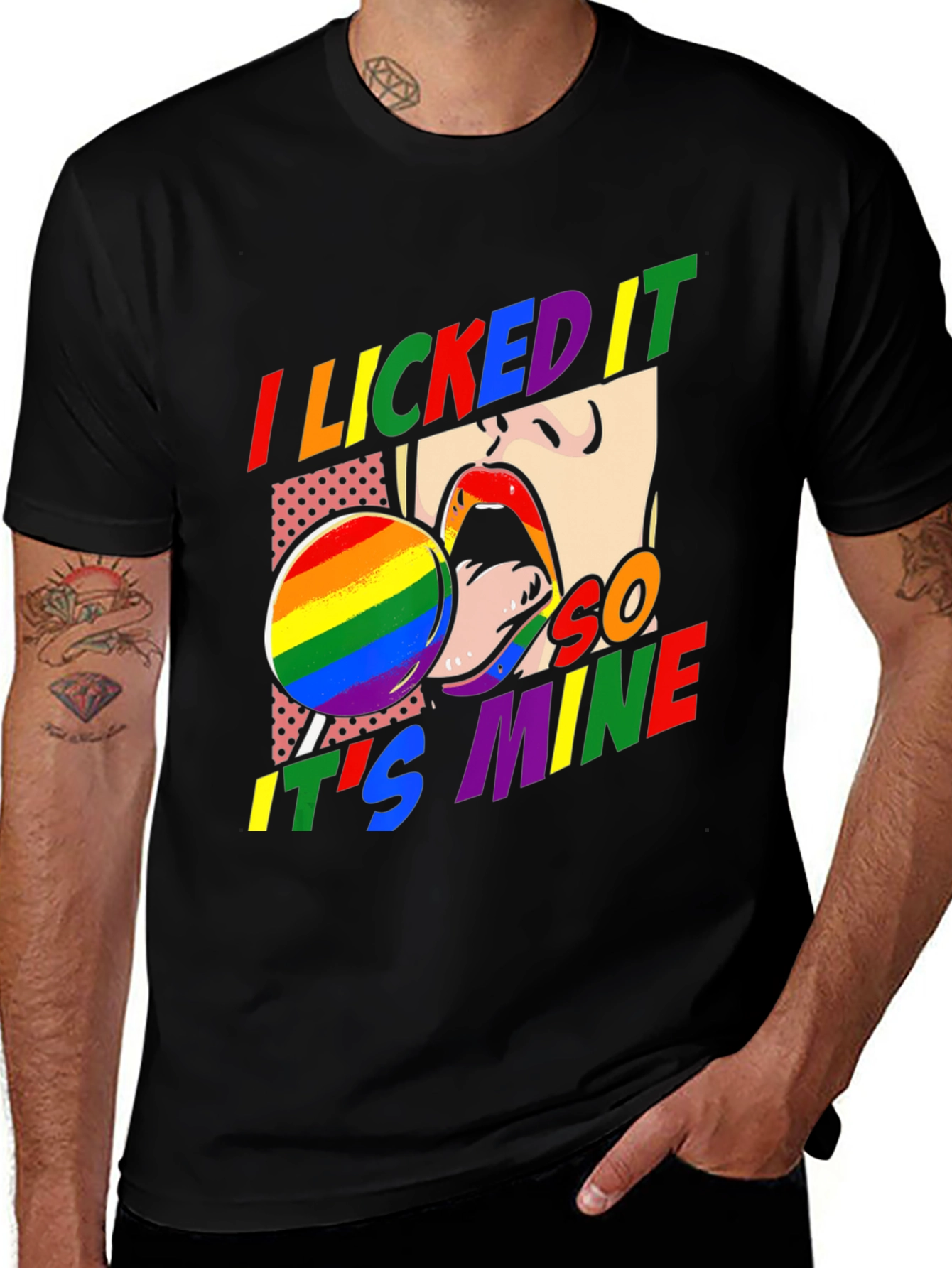 I Licked It So Its Mine Pride T-Shirt