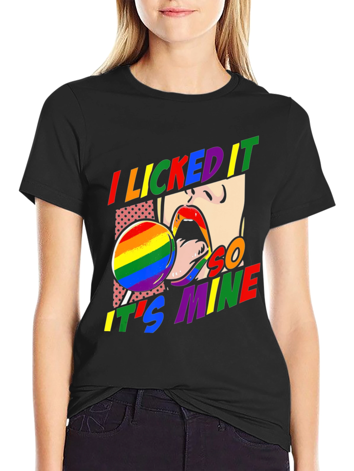 I Licked It So Its Mine Pride T-Shirt
