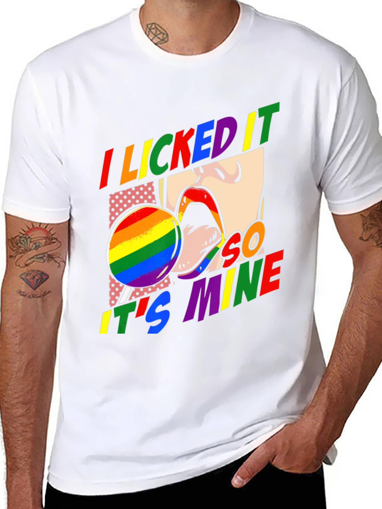 I Licked It So Its Mine Pride T-Shirt