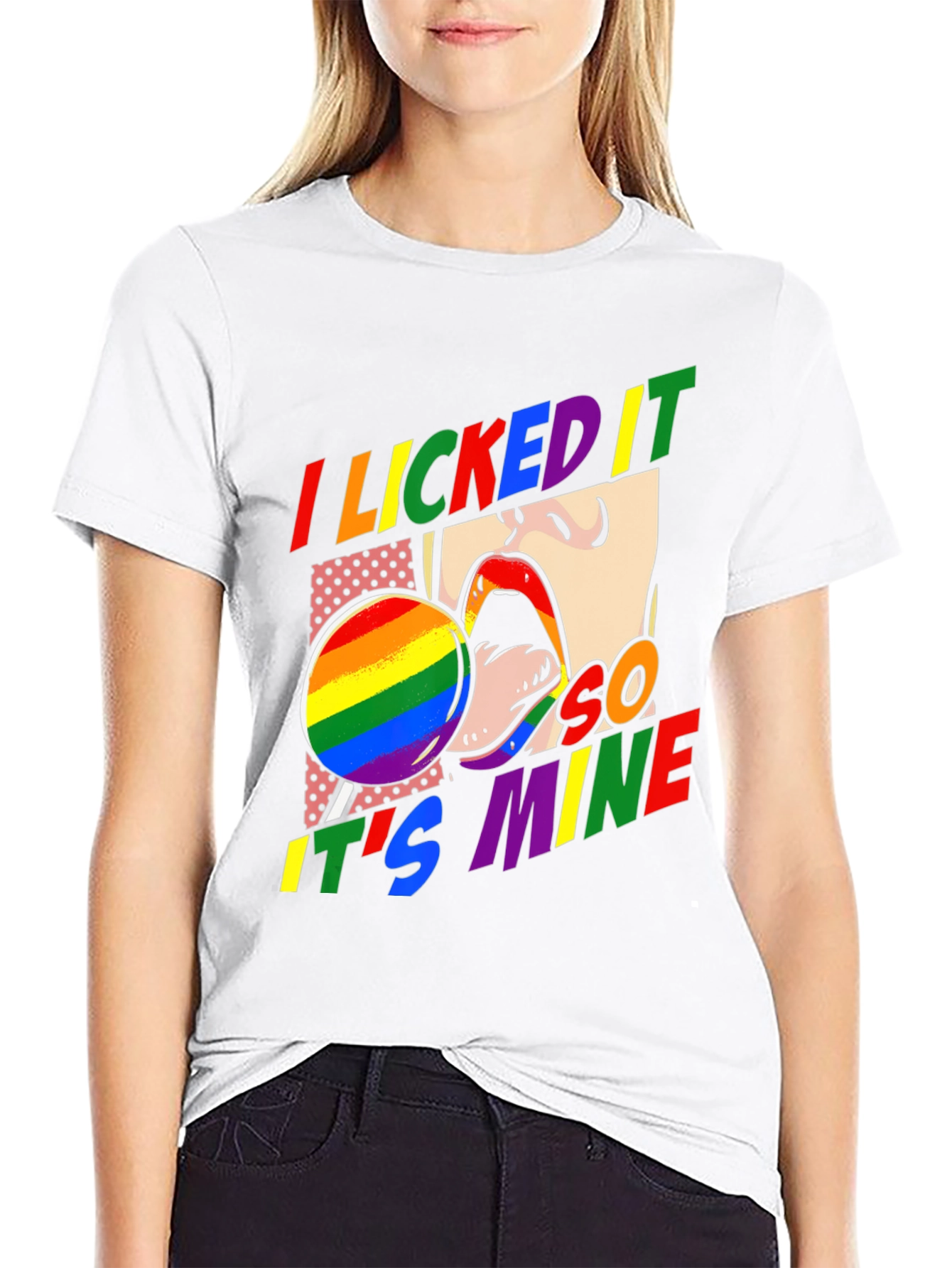 I Licked It So Its Mine Pride T-Shirt