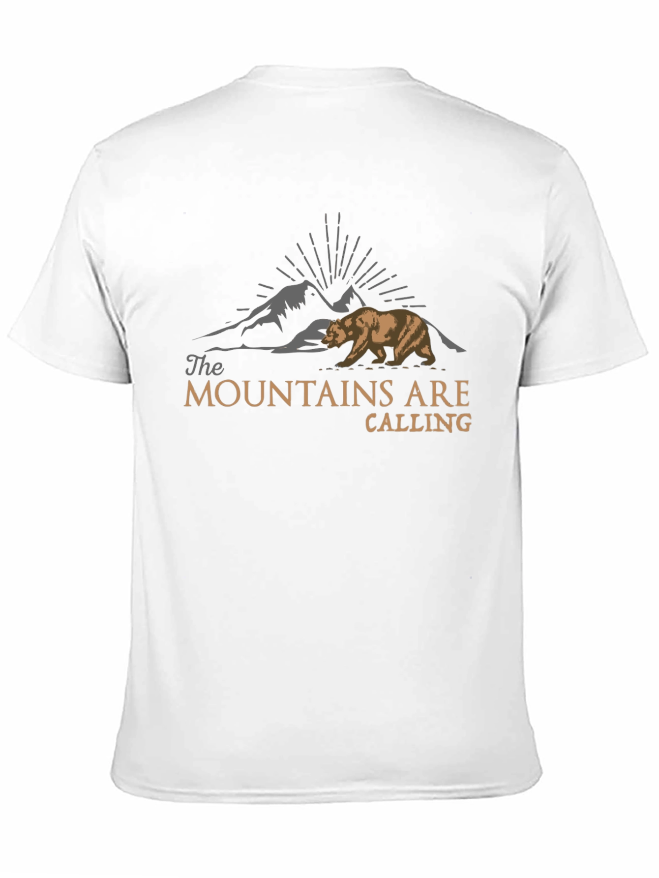 Mountains Are Calling Bear Graphic T-Shirt