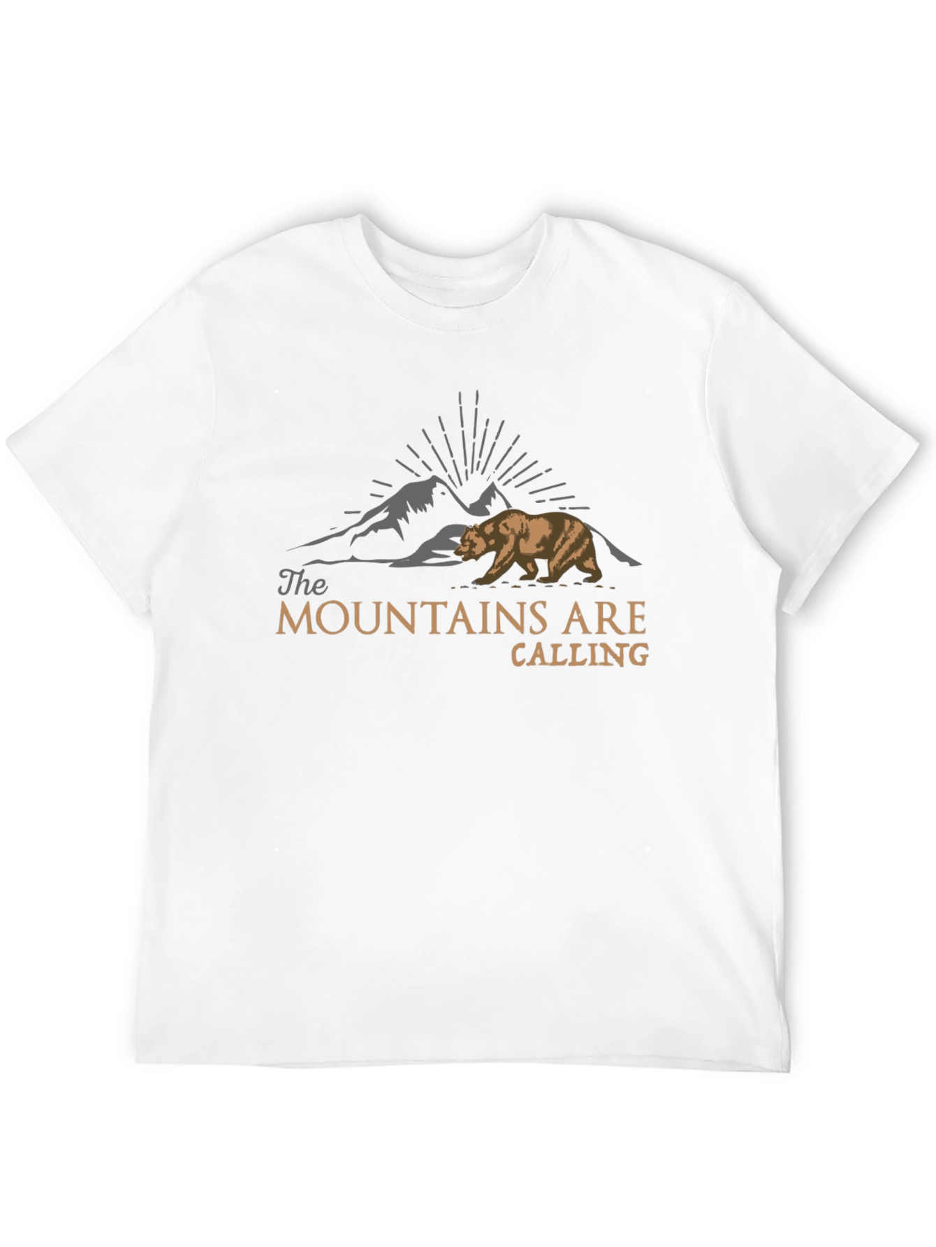 Mountains Are Calling Bear Graphic T-Shirt