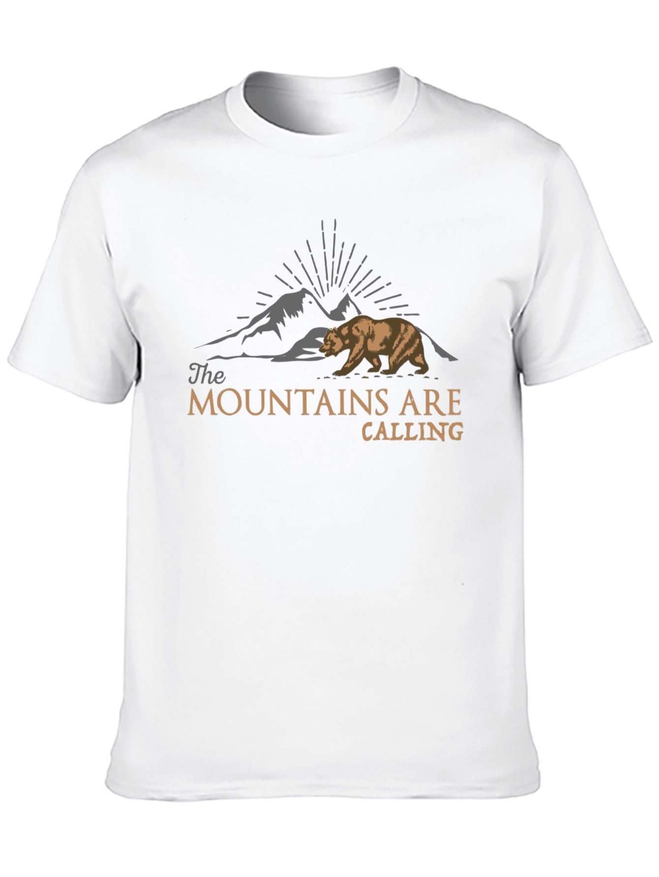 Mountains Are Calling Bear Graphic T-Shirt