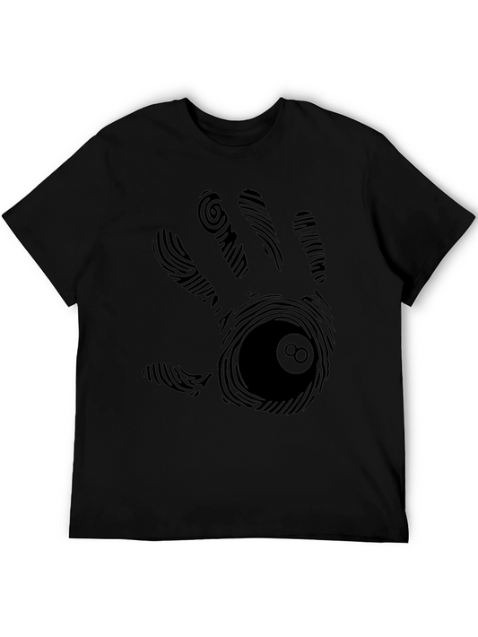 Fingerprint 8-Ball Hand Graphic T-Shirt