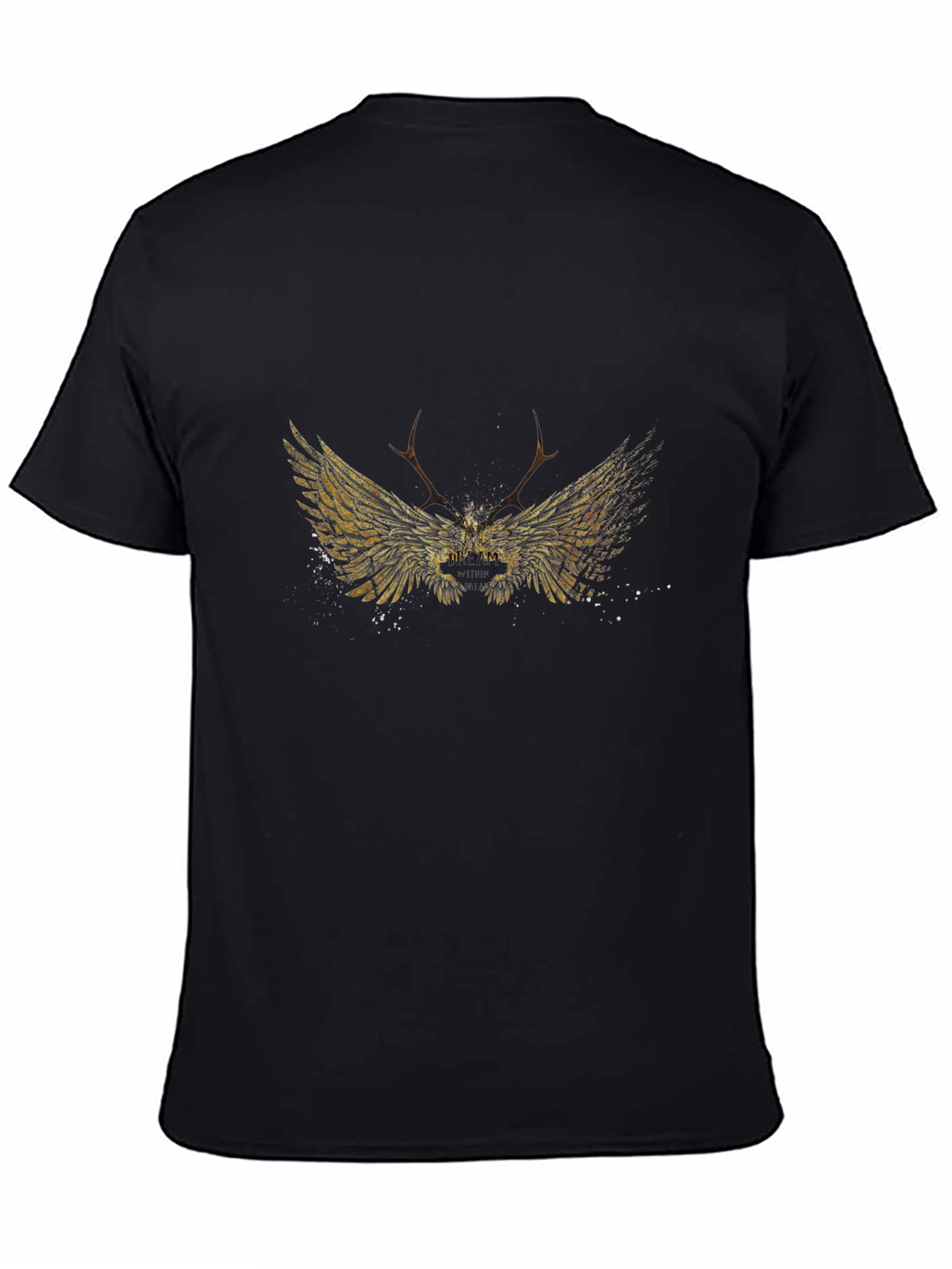 Winged Antler Black Tee
