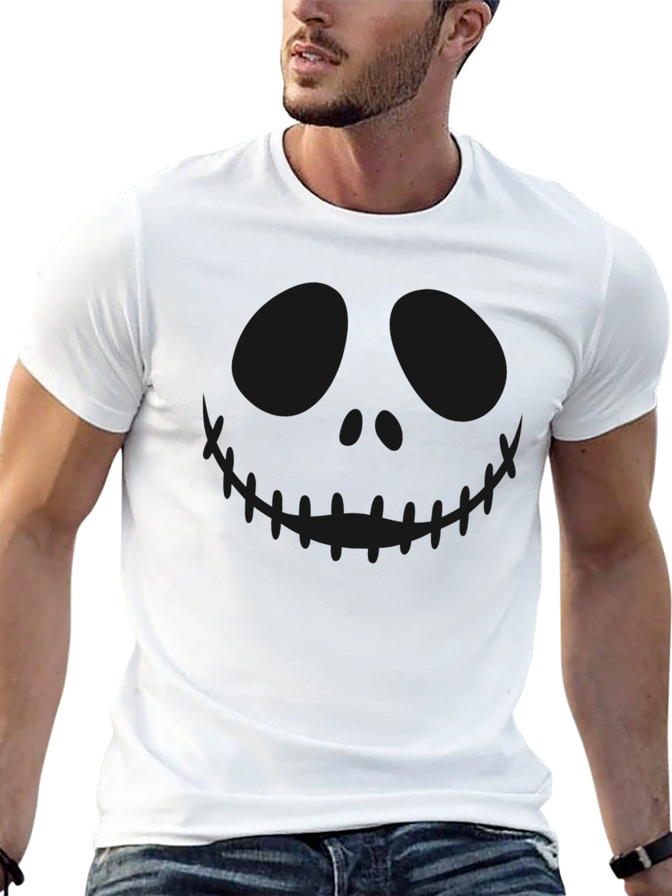 Spooky Jack Skellington Black T-Shirt