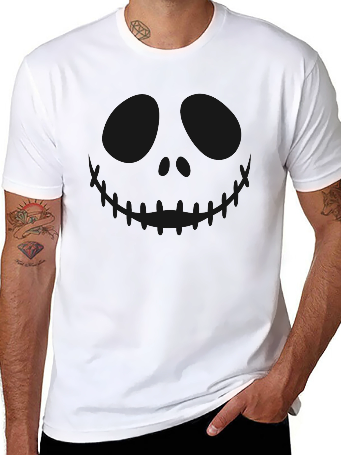 Spooky Jack Skellington Black T-Shirt