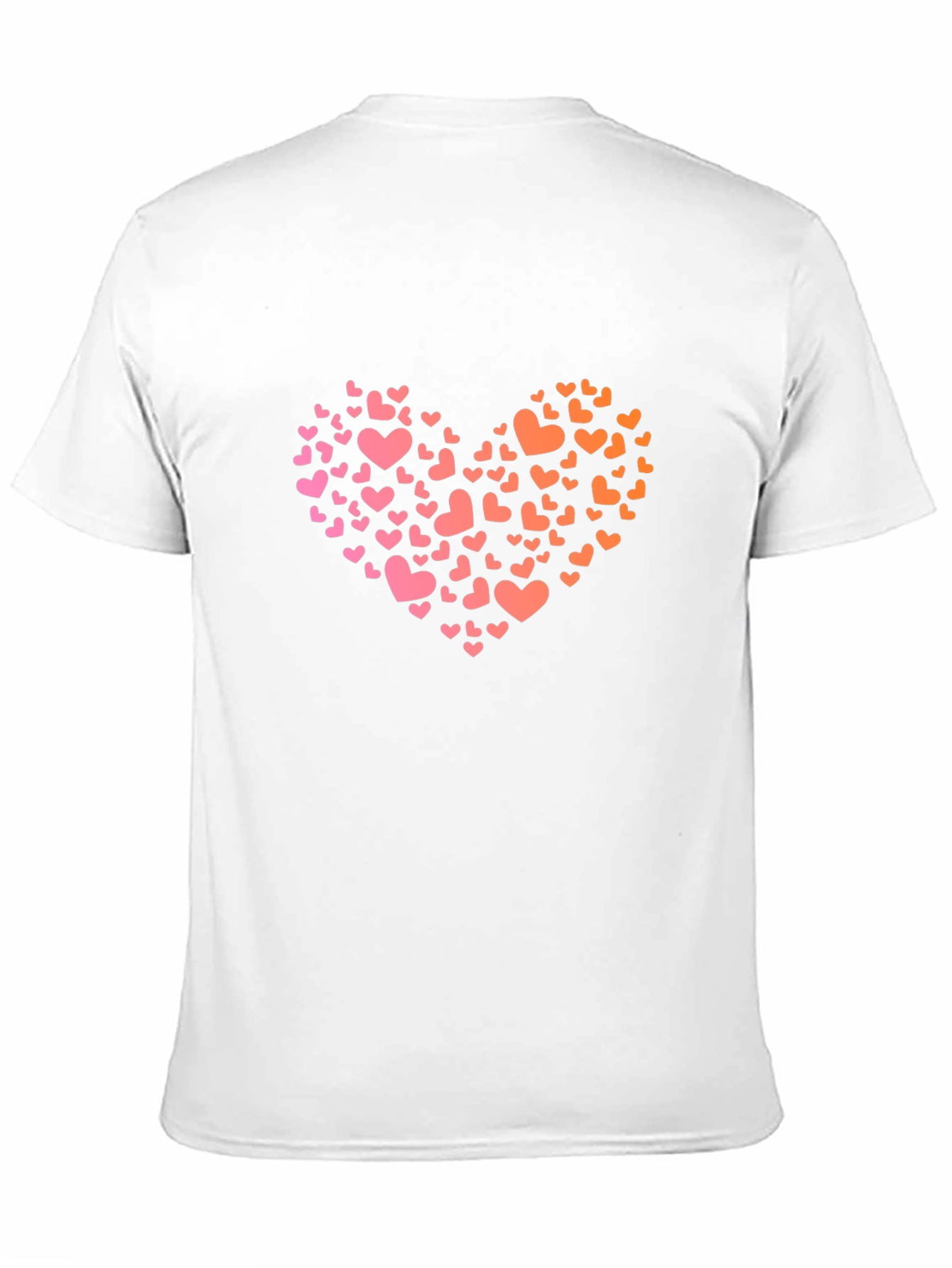 Heart Print Black Tee - Love & Style