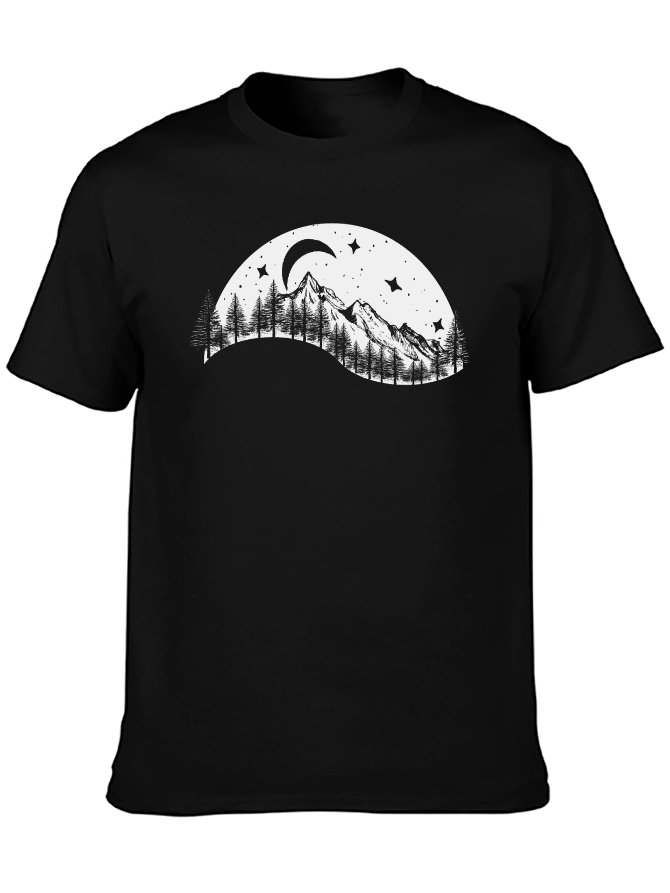 Mountain Moon Graphic T-Shirt