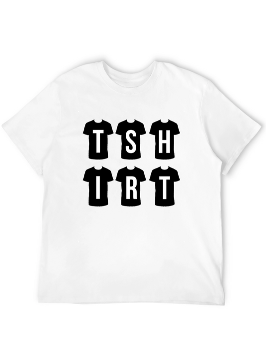 T-Shirt Graphic Tee Black Cotton Casual Wear
