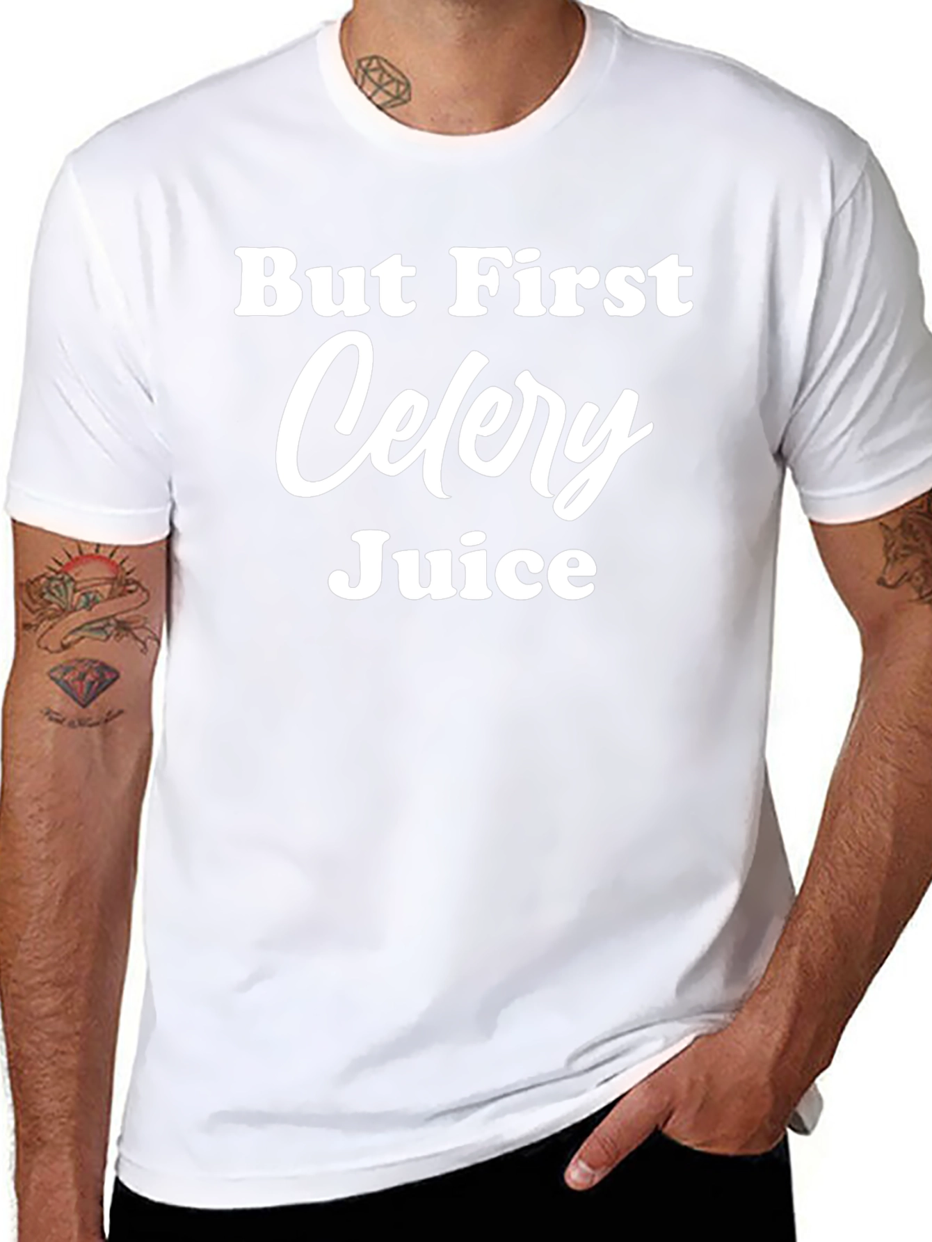 But First Celery Juice Black T-Shirt