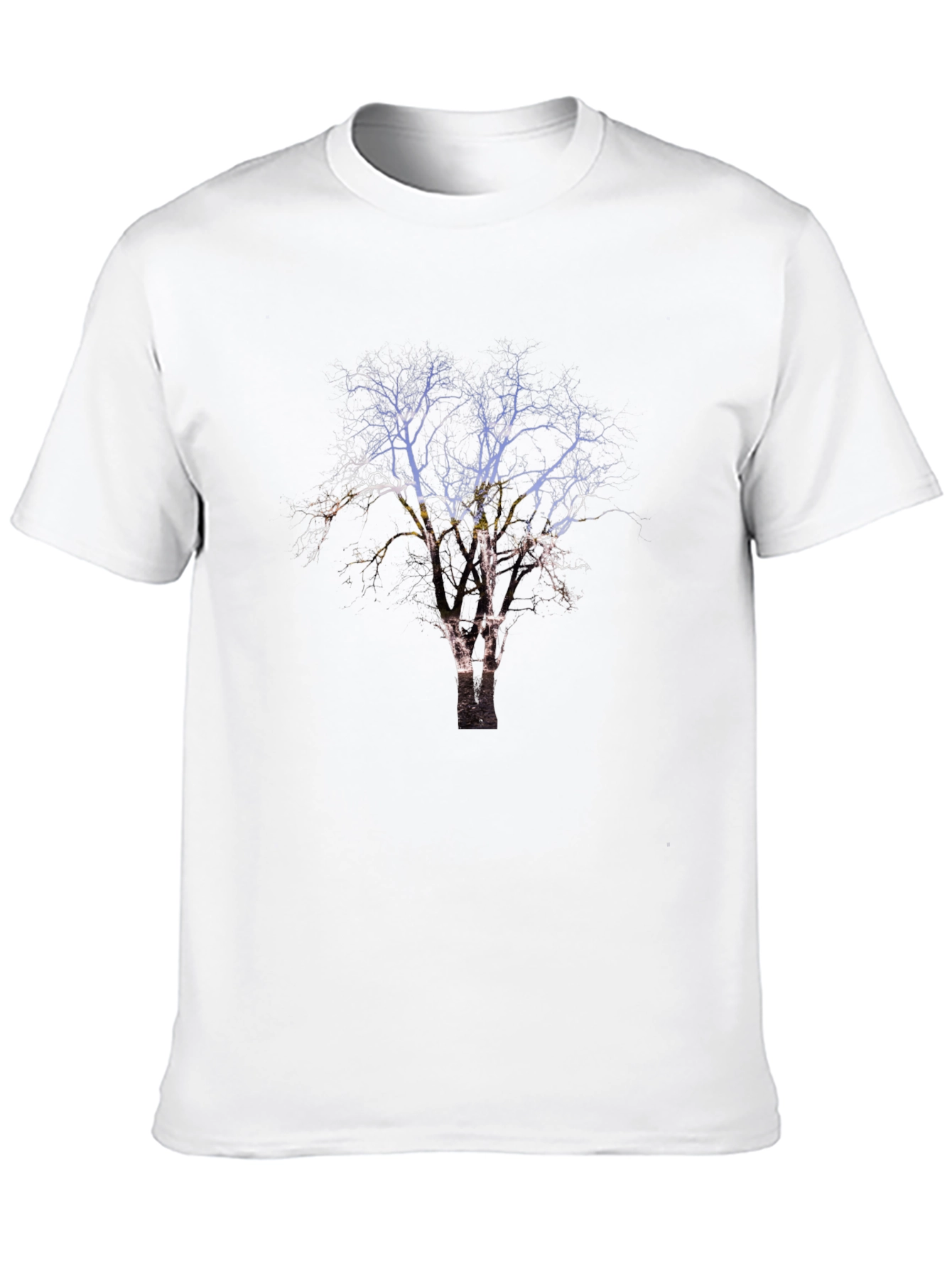 Nature Tree Graphic Black T-Shirt