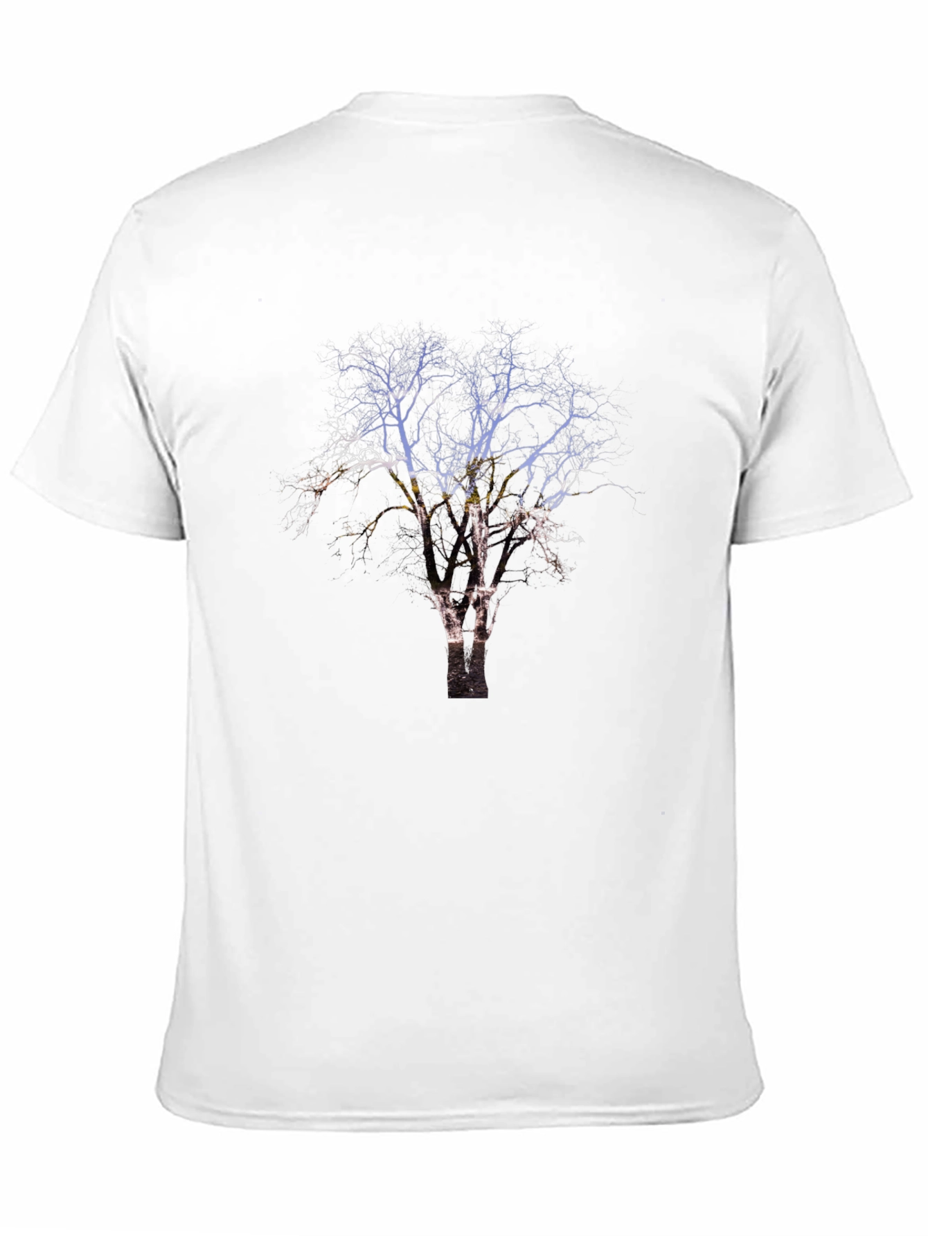 Nature Tree Graphic Black T-Shirt