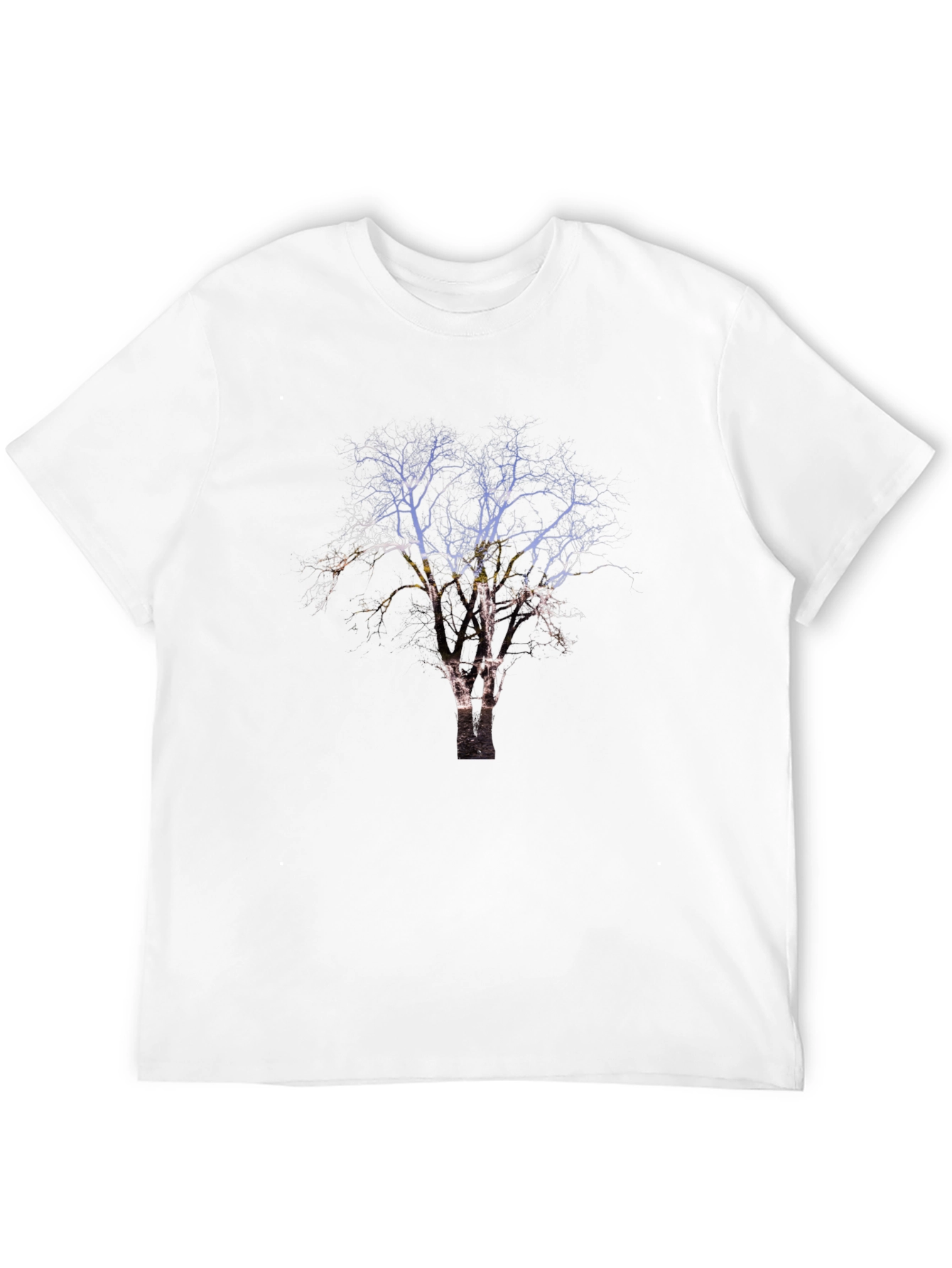Nature Tree Graphic Black T-Shirt