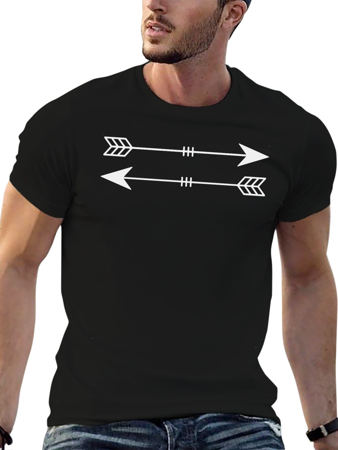 Arrow Graphic Print Tee - Stylish Casual Wear