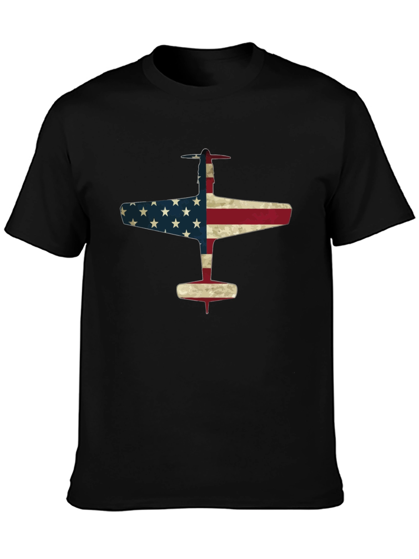 American Flag Airplane Graphic Tee