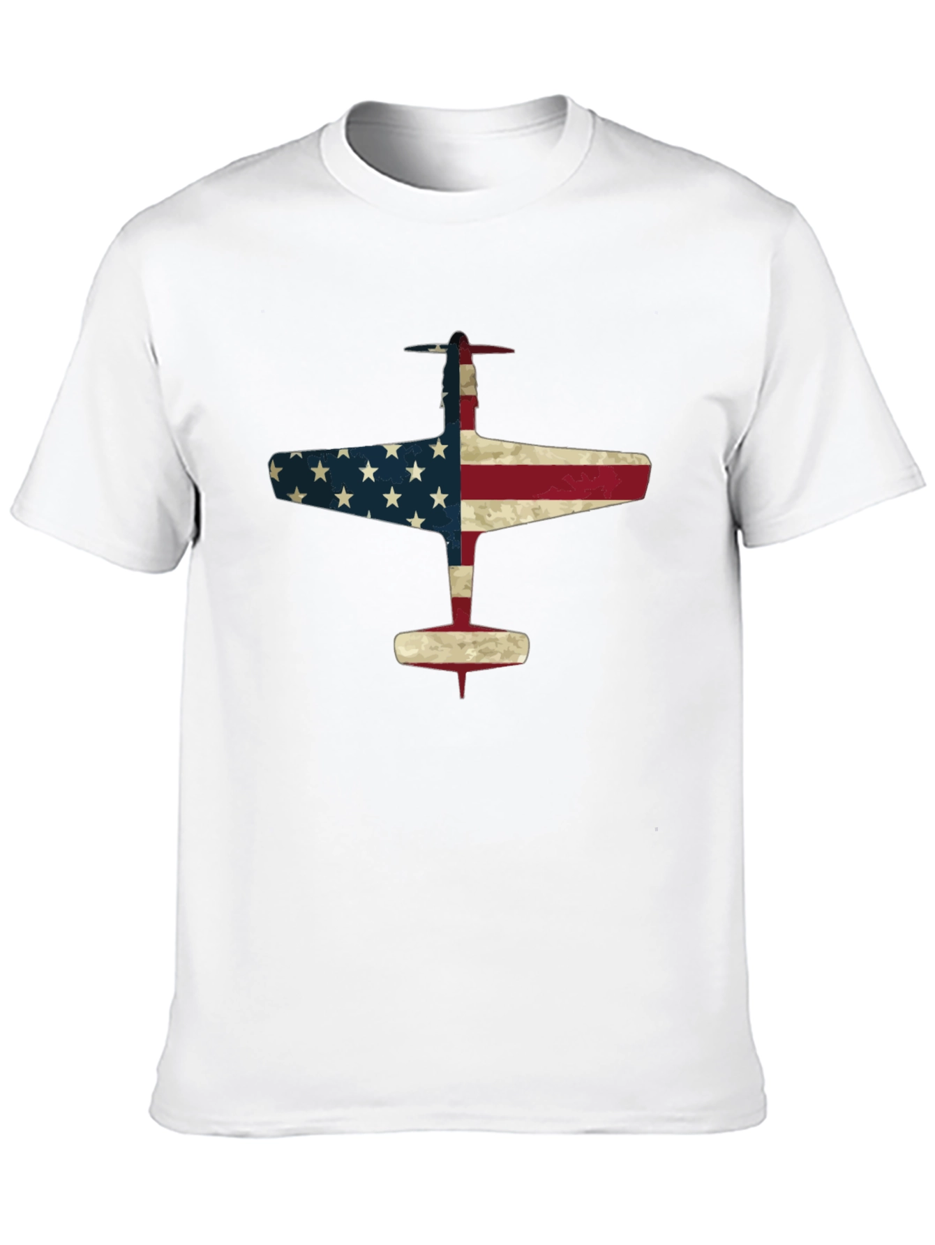 American Flag Airplane Graphic Tee