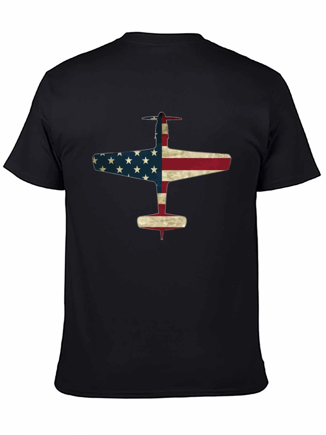 American Flag Airplane Graphic Tee