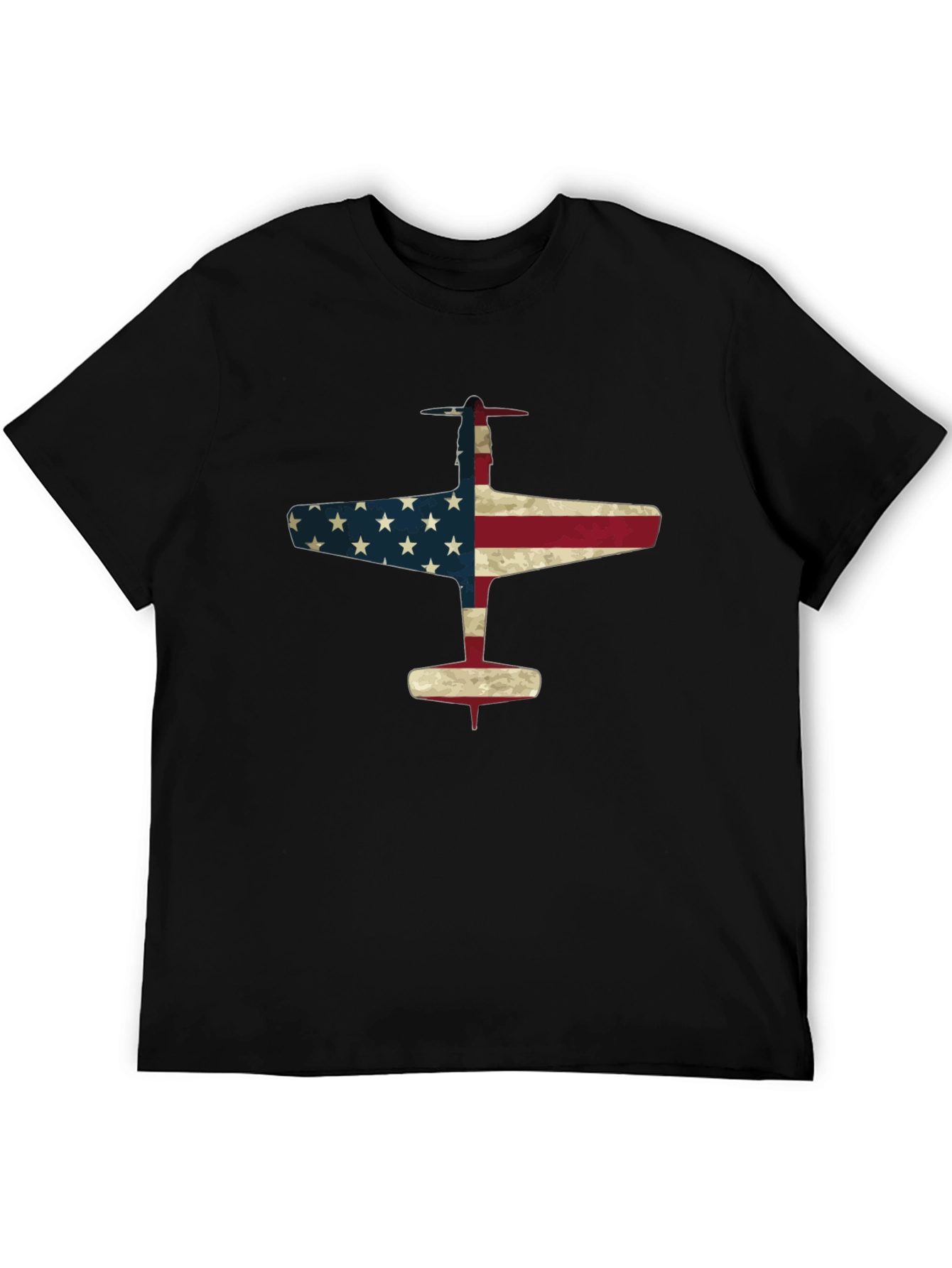 American Flag Airplane Graphic Tee