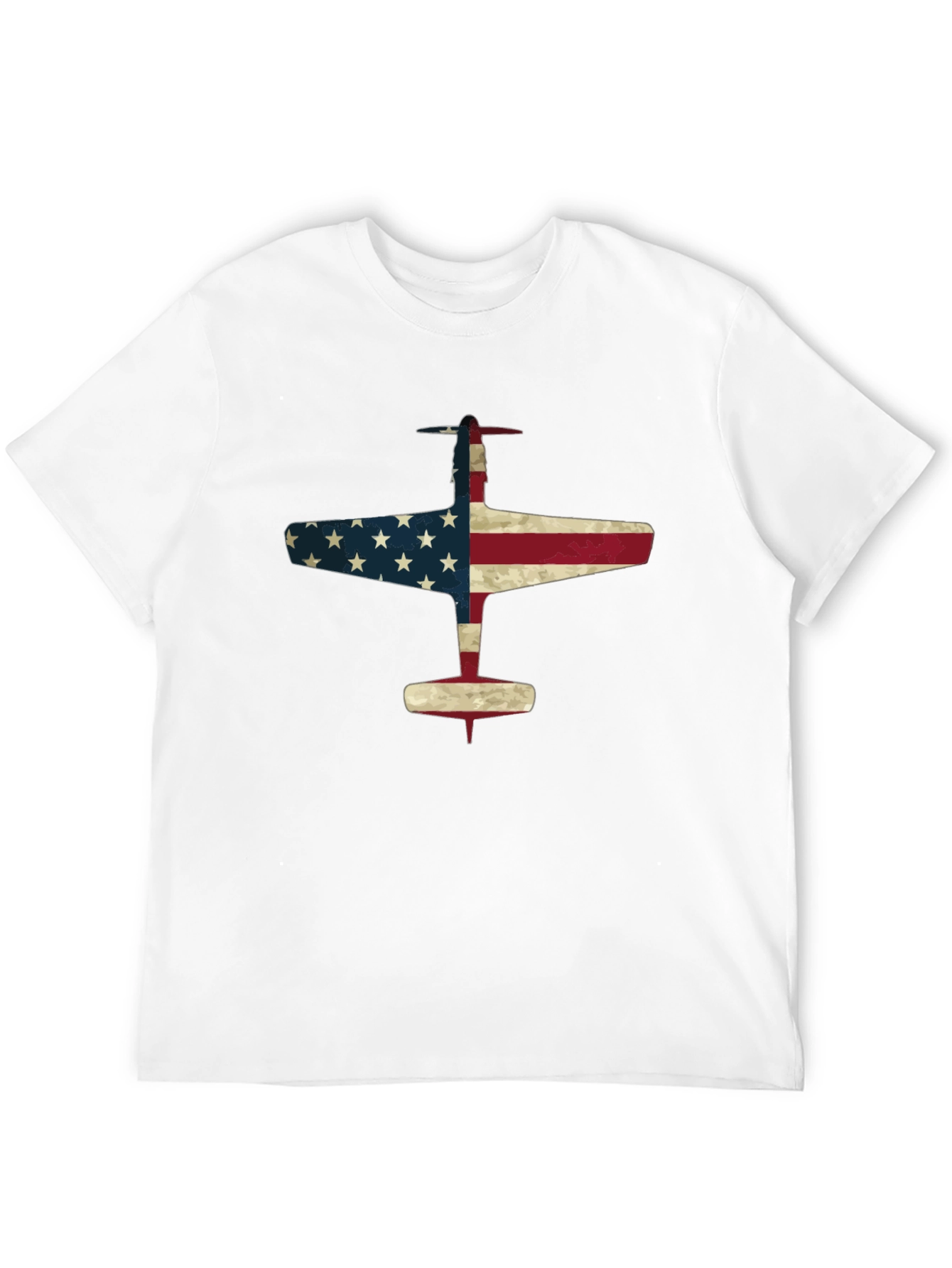 American Flag Airplane Graphic Tee